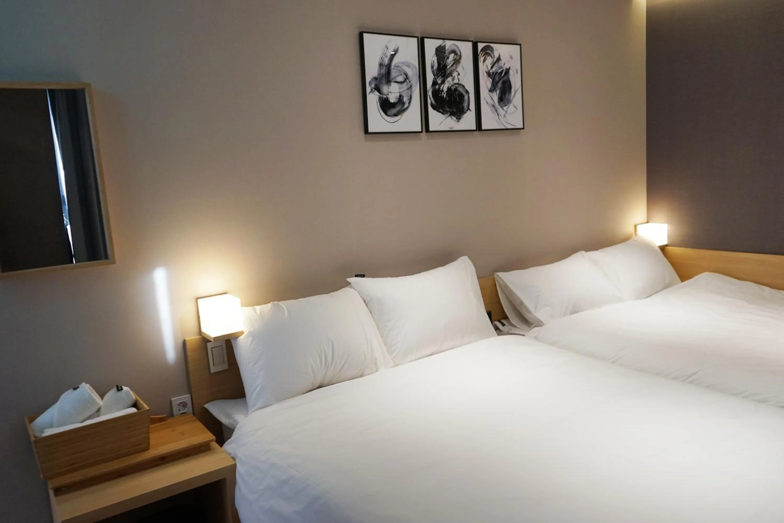 Decorative detail, Bed in Artravel Myeongdong