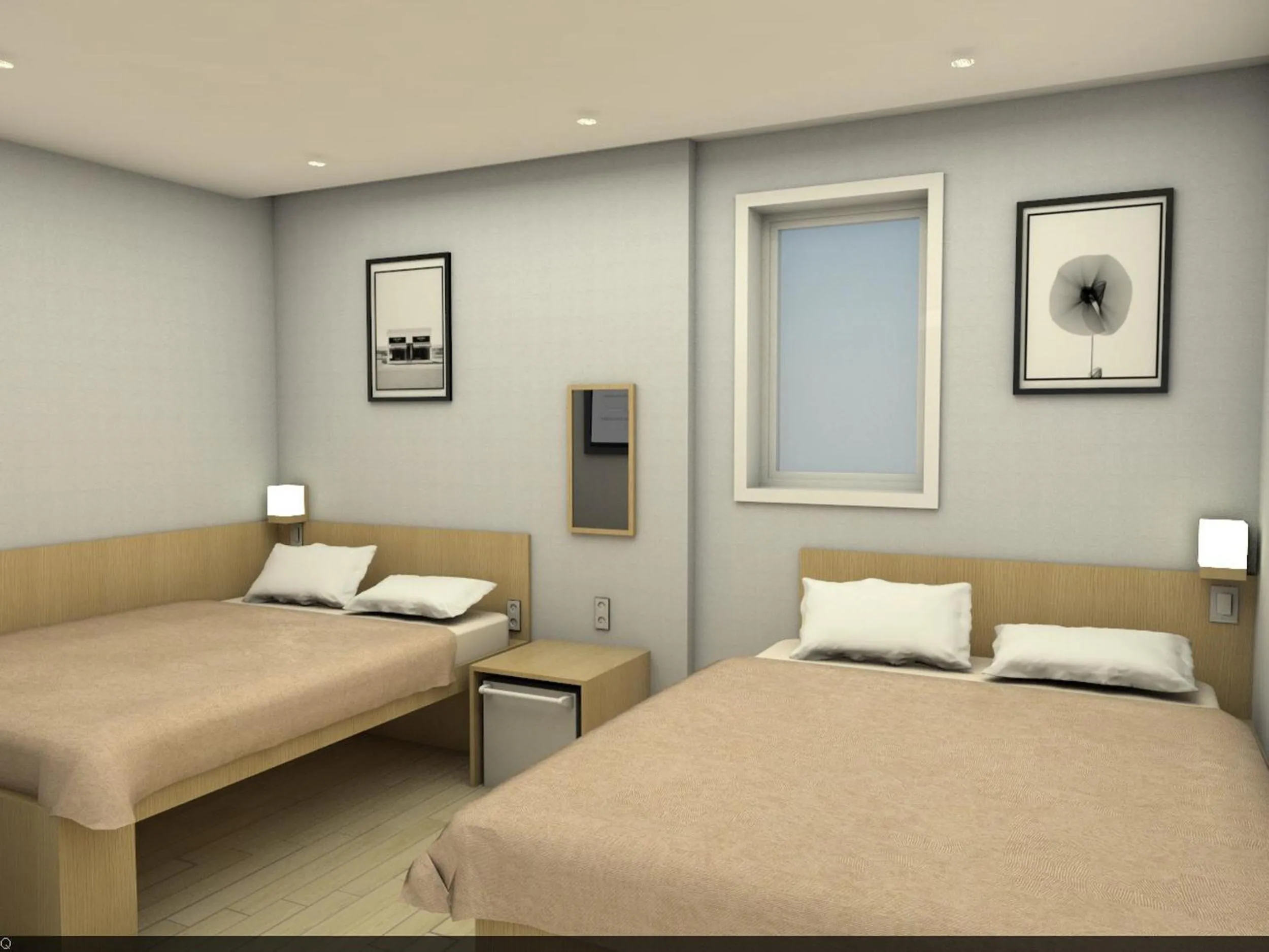 Decorative detail, Bed in Artravel Myeongdong