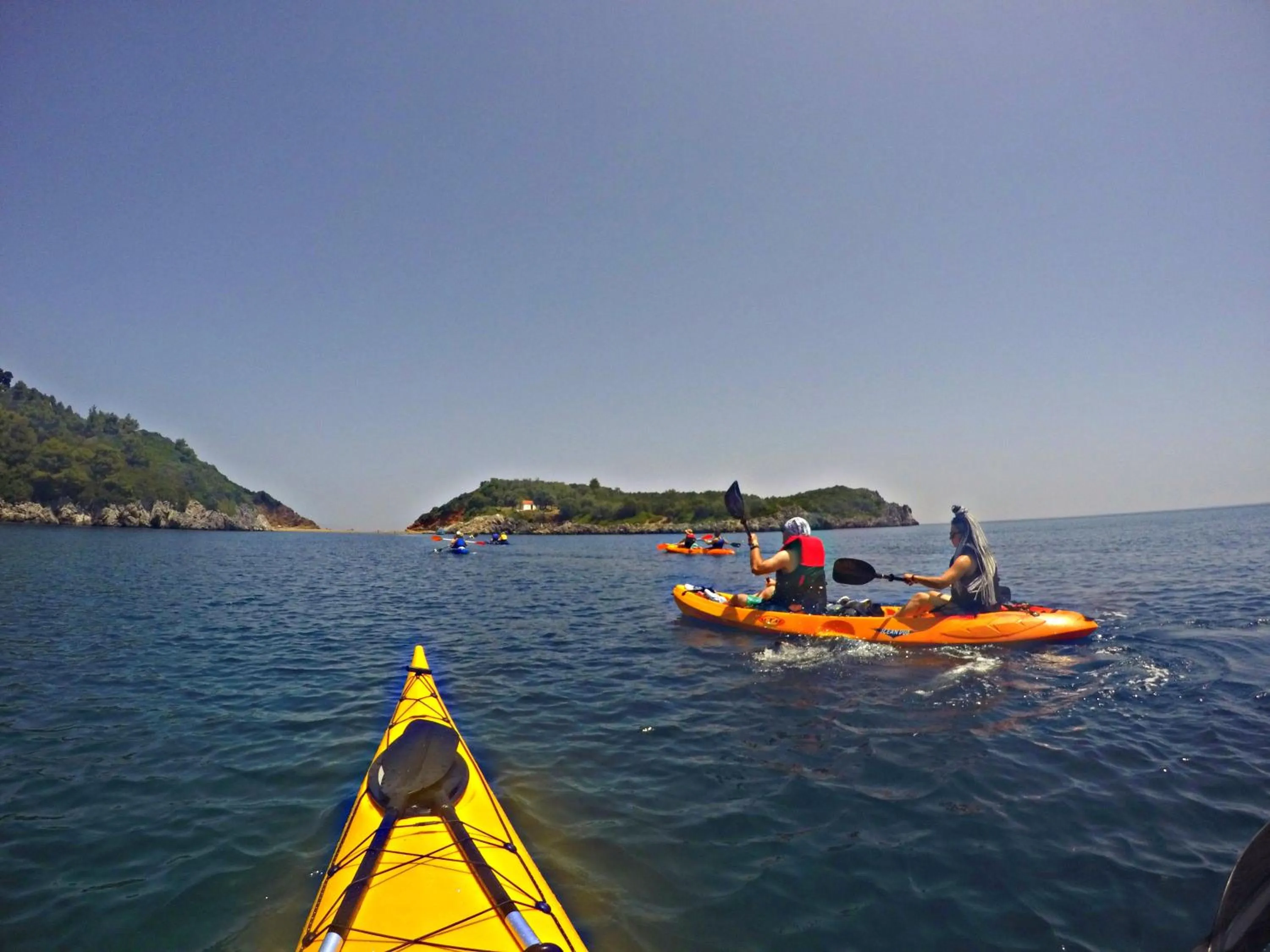 Canoeing in Club Agia Anna