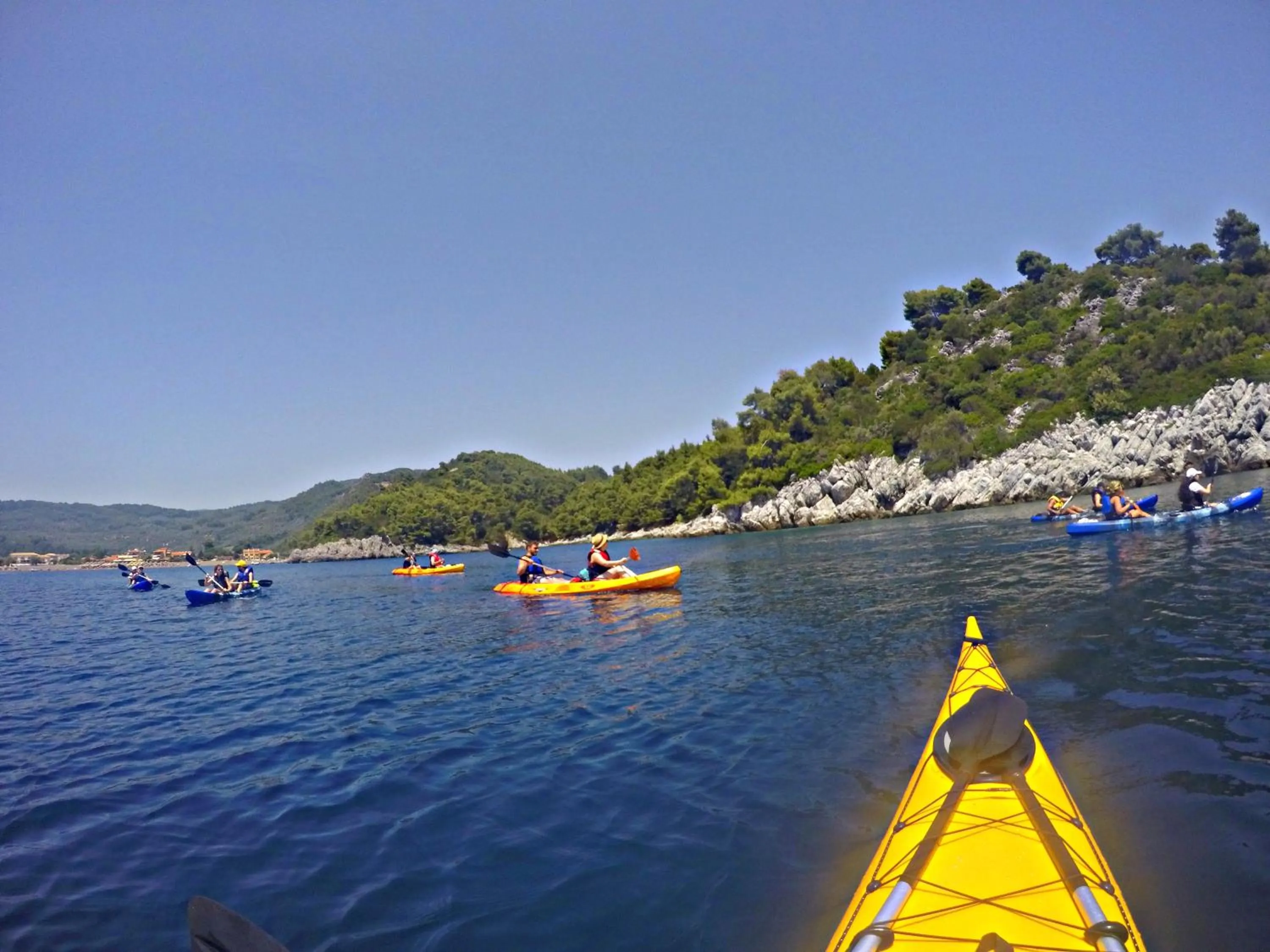 Canoeing in Club Agia Anna