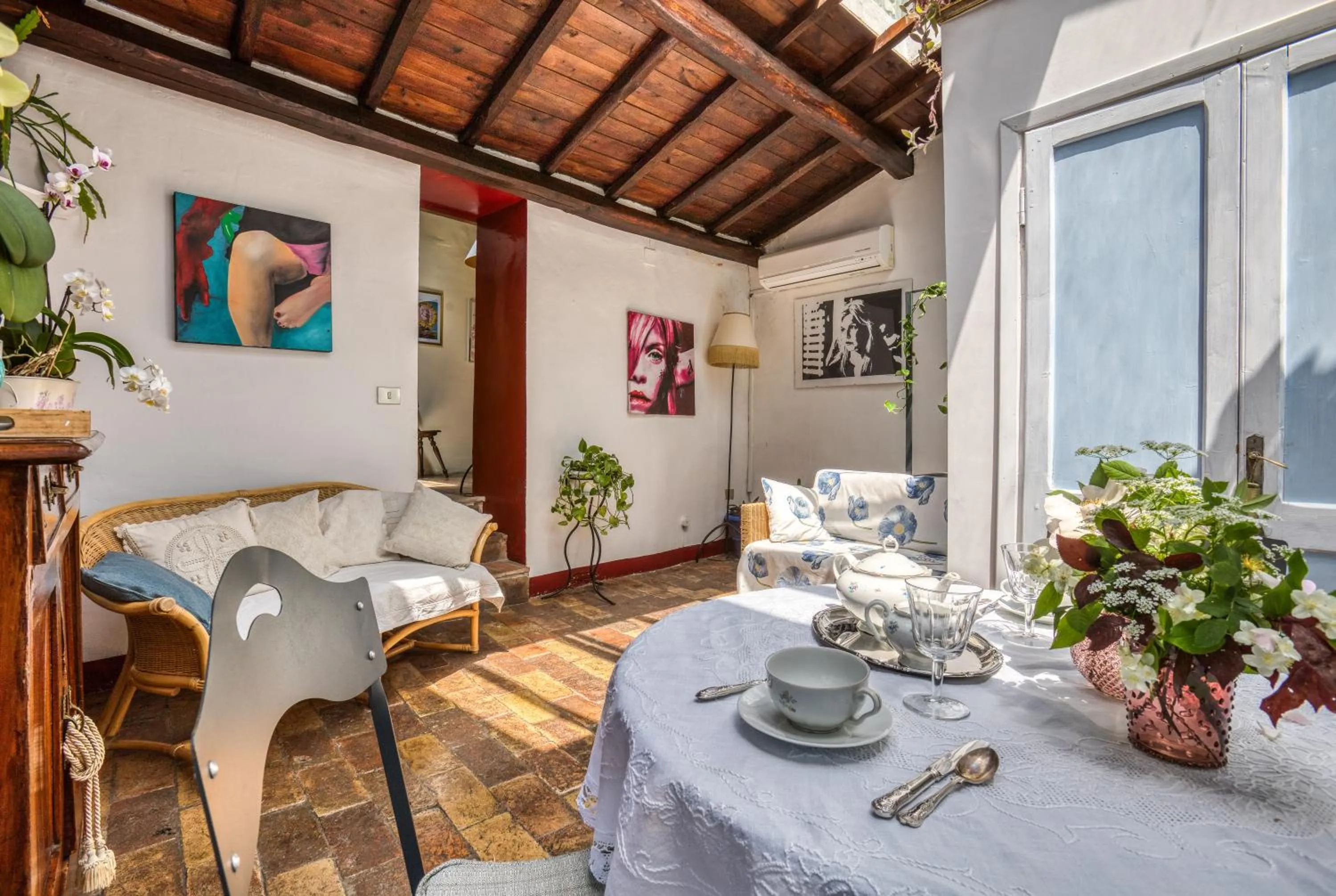 Seating area in B&B dei Papi Boutique Hotel