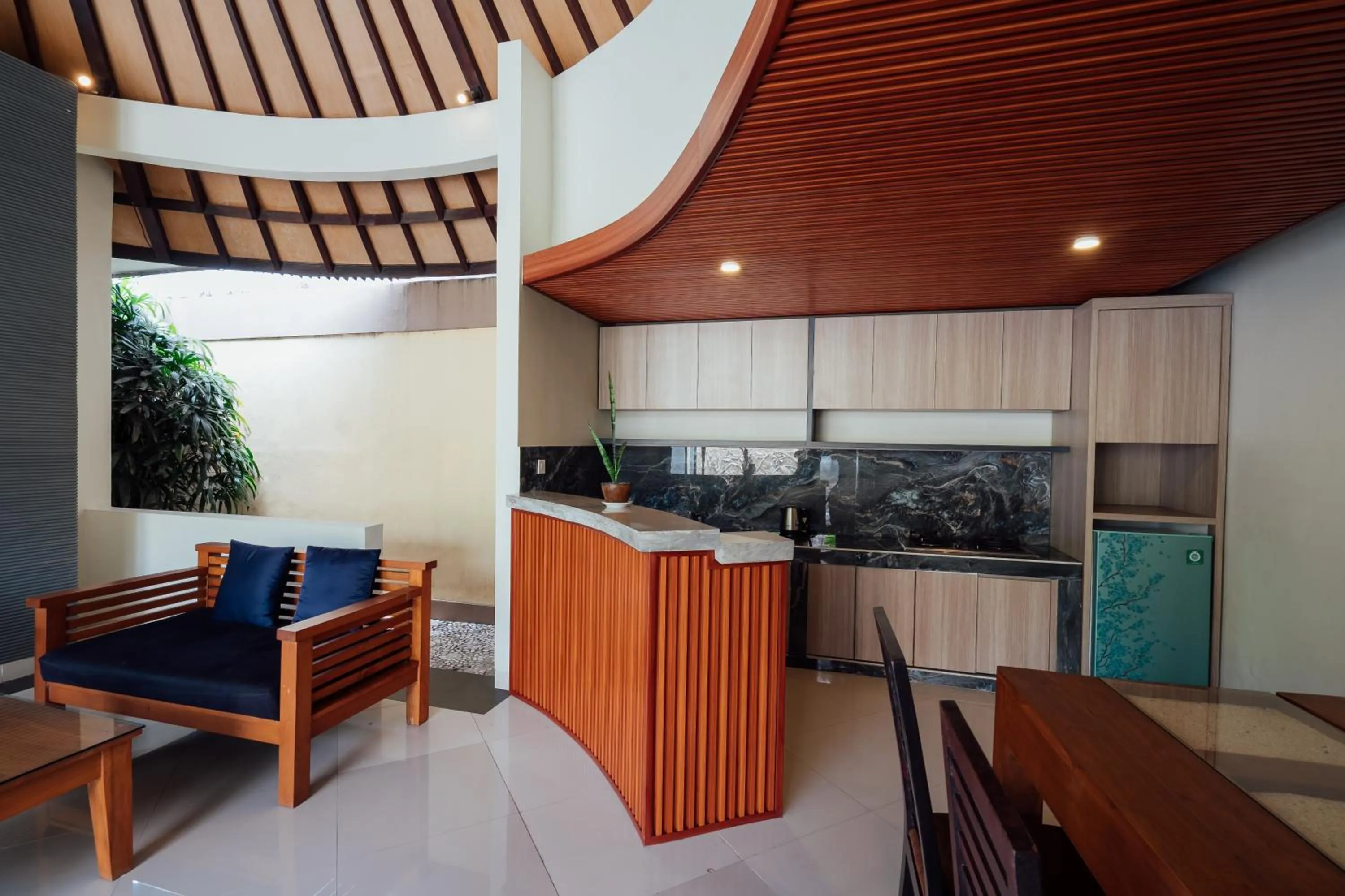 Kitchen or kitchenette in The Bidadari Villas and Spa Umalas - Seminyak