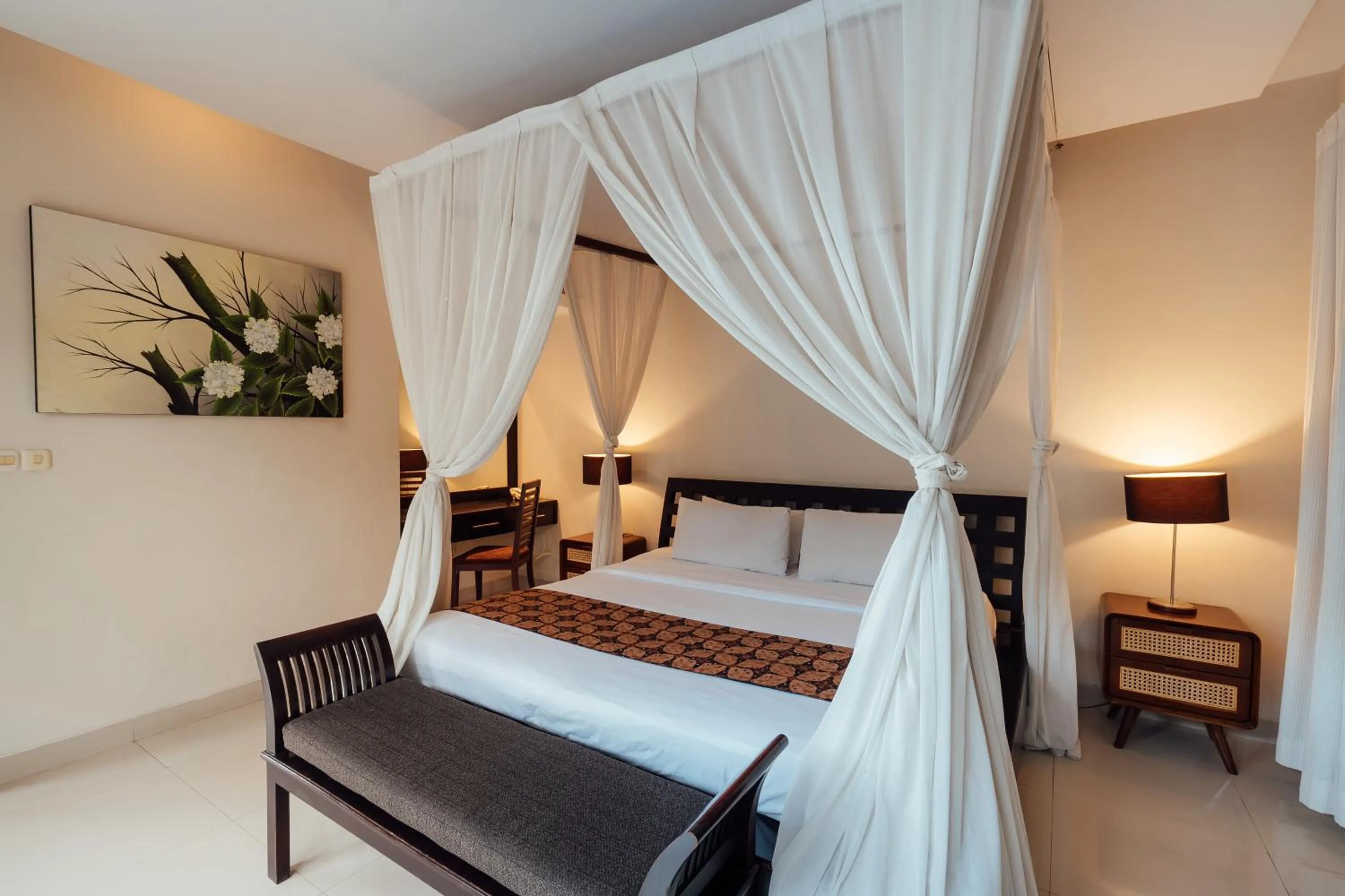 Bed in The Bidadari Villas and Spa Umalas - Seminyak