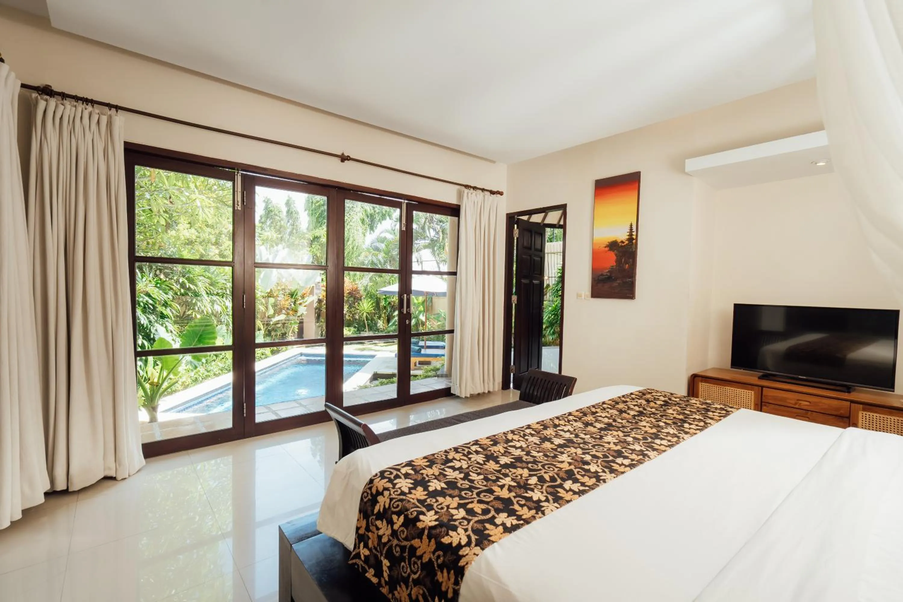 Bed in The Bidadari Villas and Spa Umalas - Seminyak