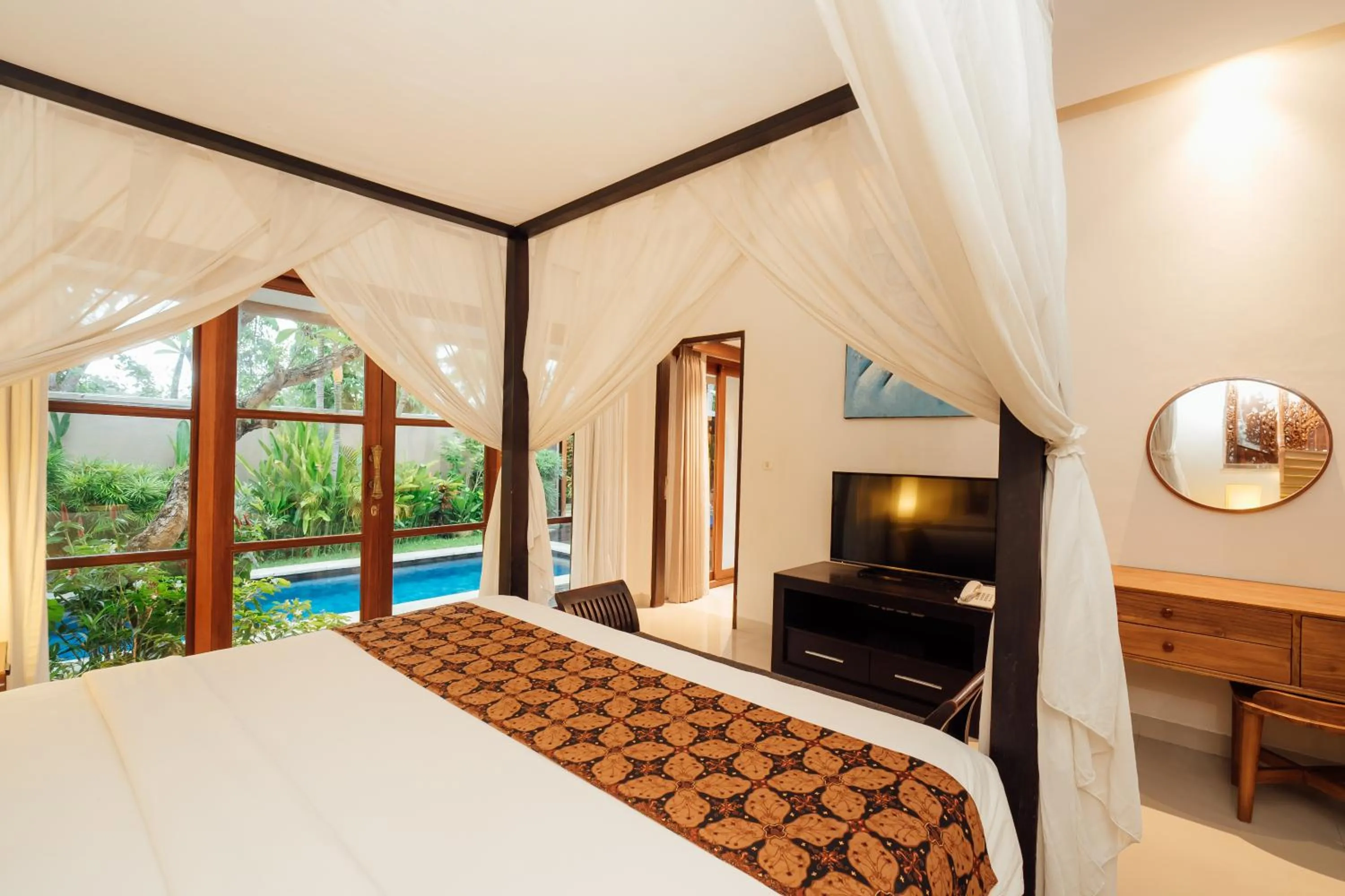 Bed in The Bidadari Villas and Spa Umalas - Seminyak