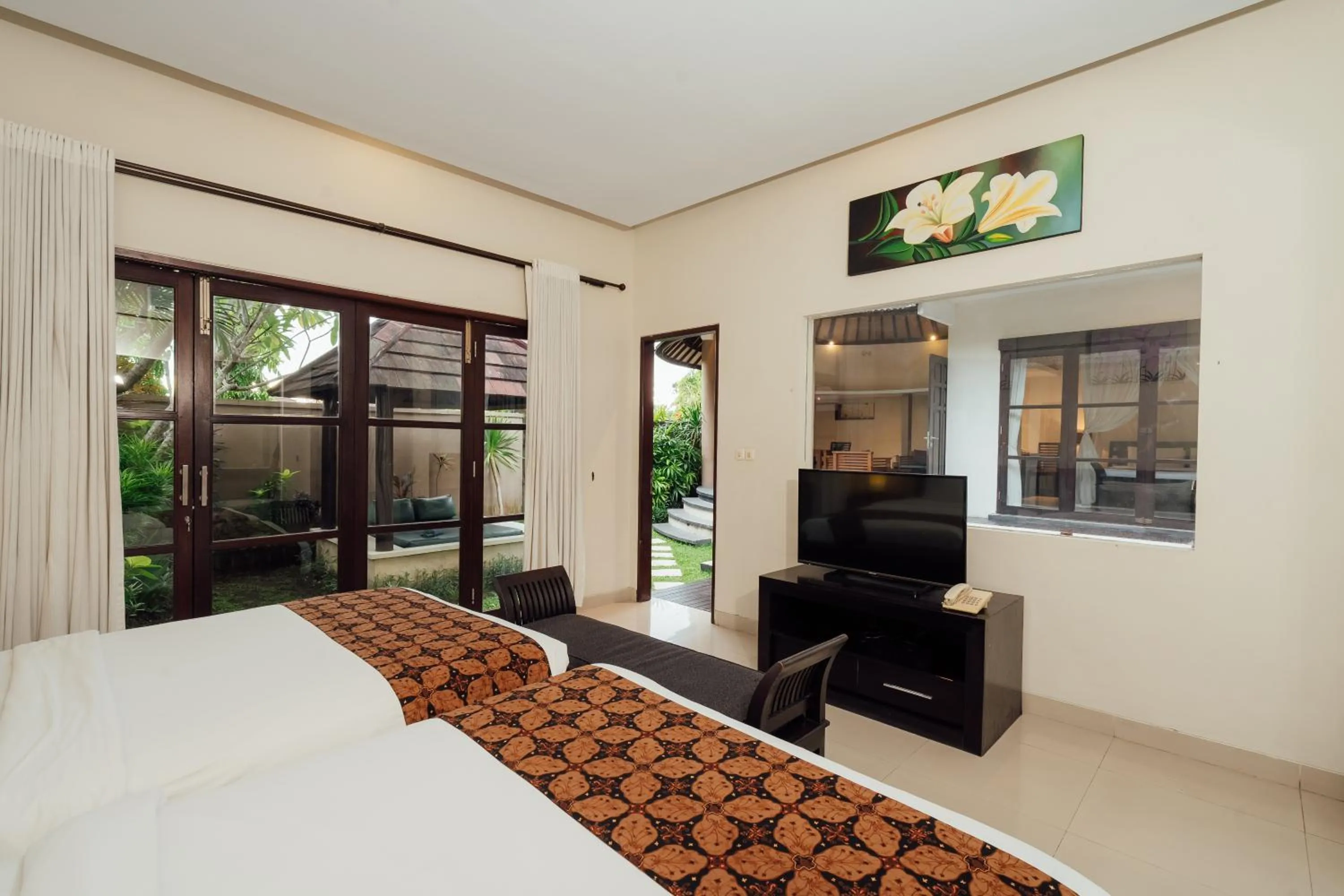 Bed in The Bidadari Villas and Spa Umalas - Seminyak