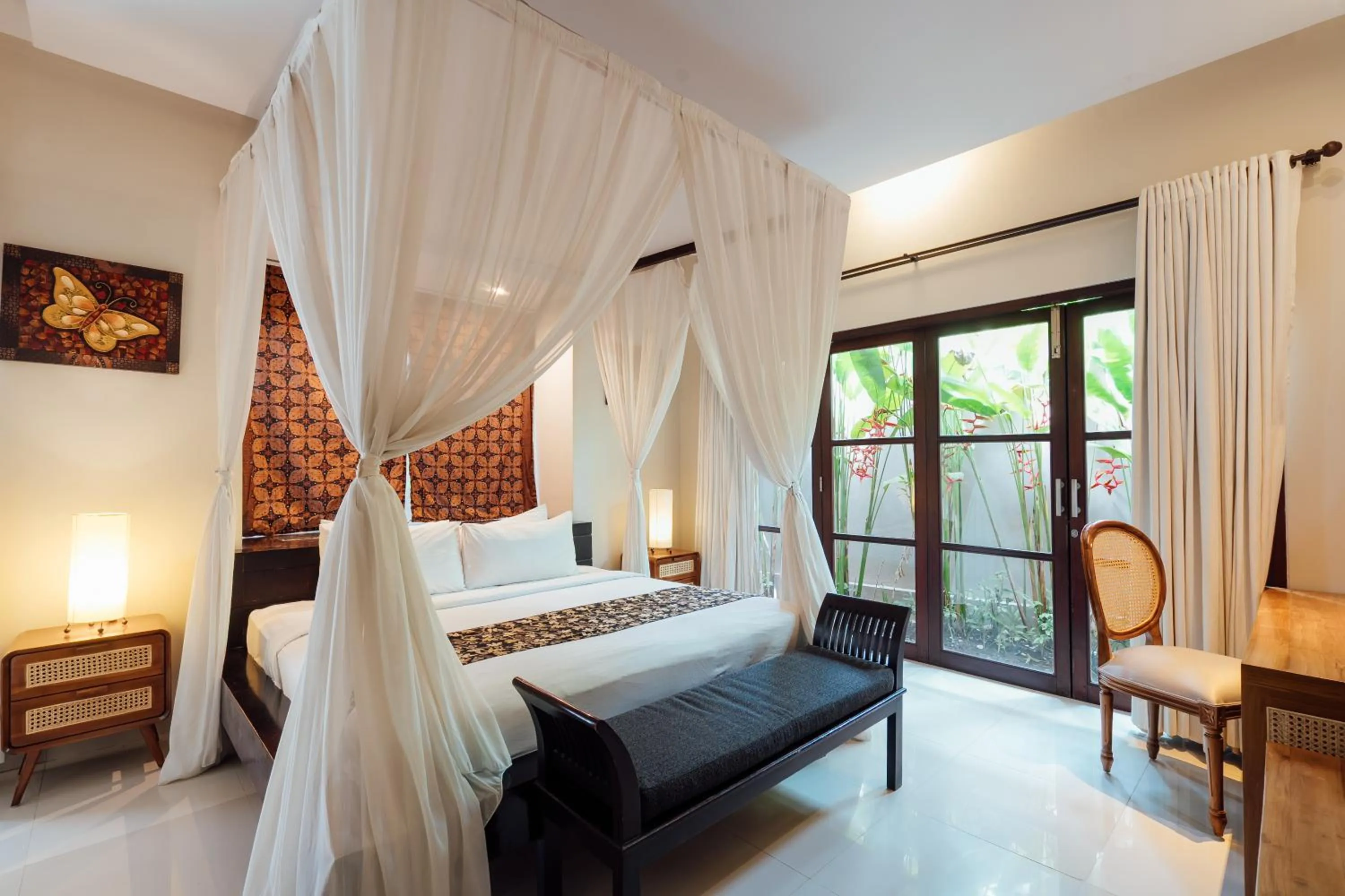 Bed in The Bidadari Villas and Spa Umalas - Seminyak