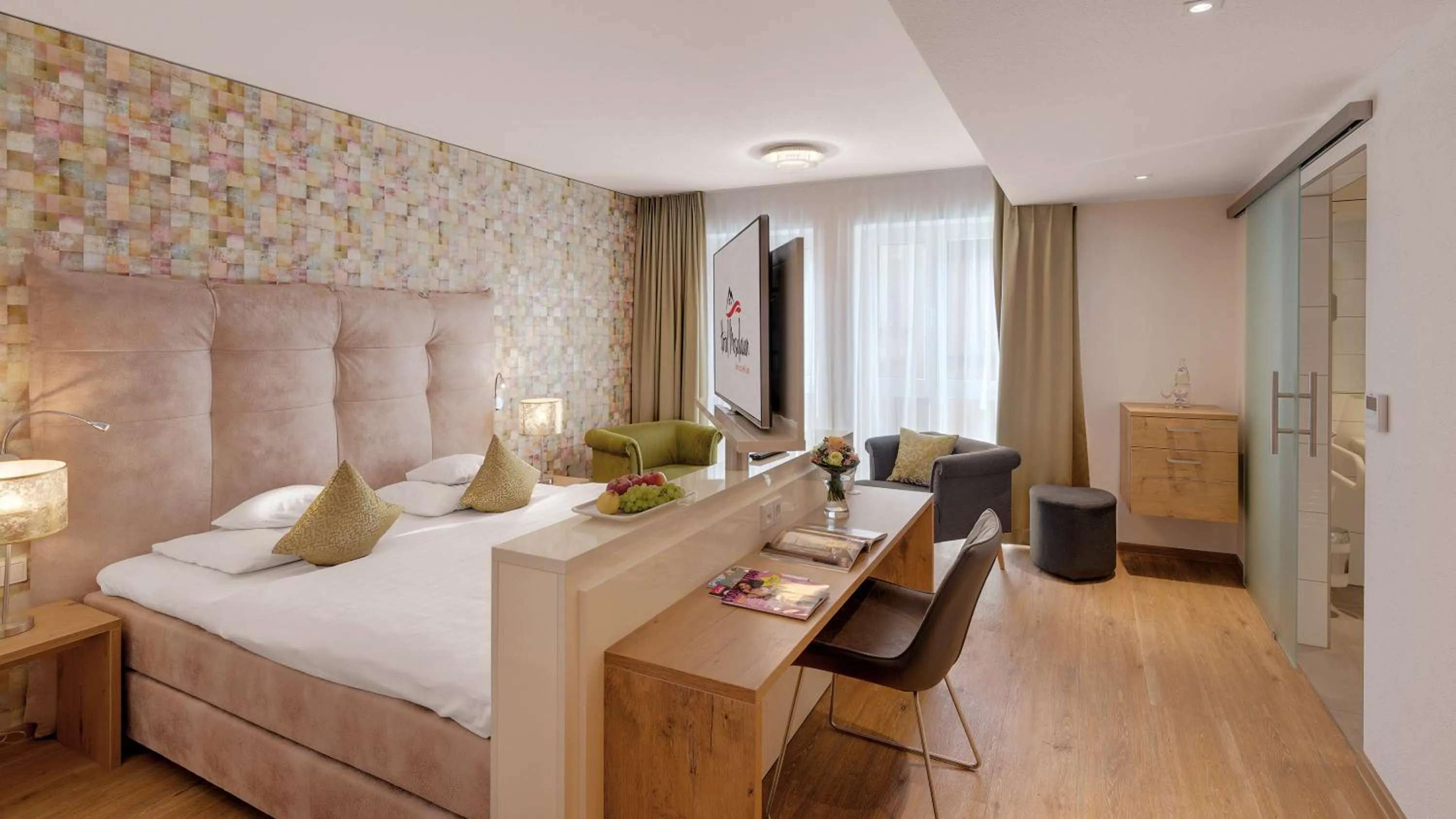 Bed in Hotel Moselauen