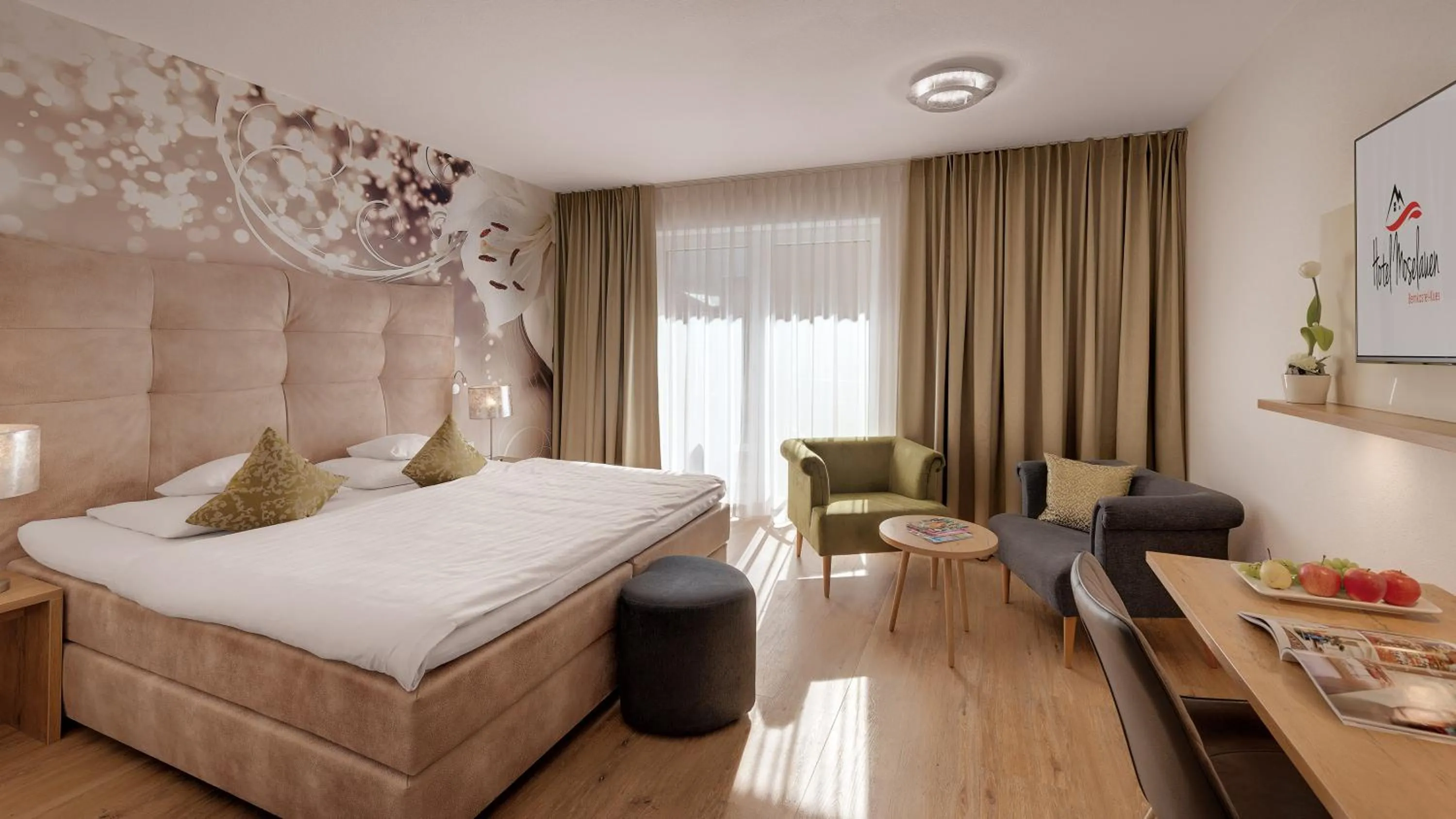 Bed in Hotel Moselauen