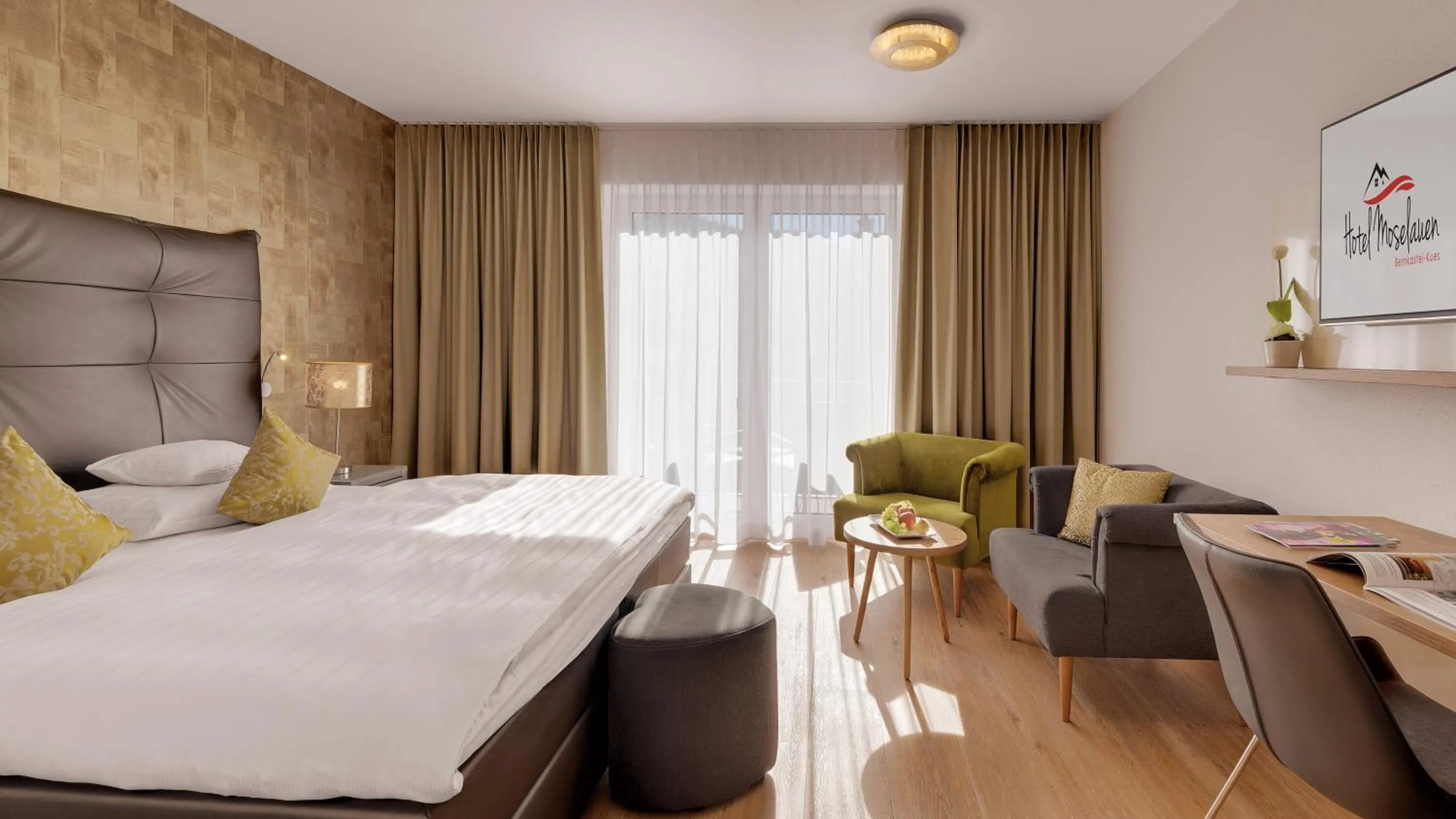 Bed in Hotel Moselauen