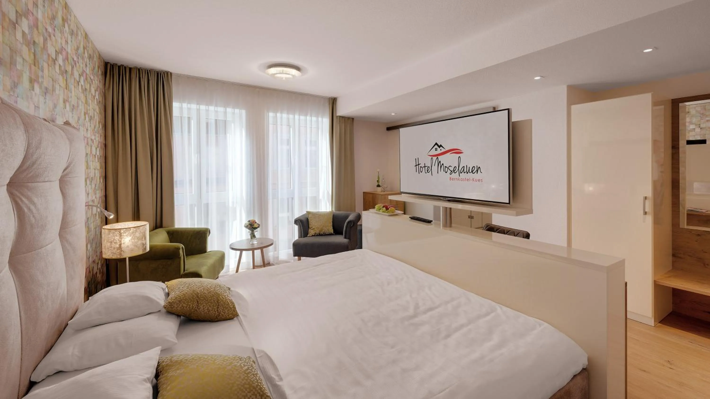 Bed in Hotel Moselauen