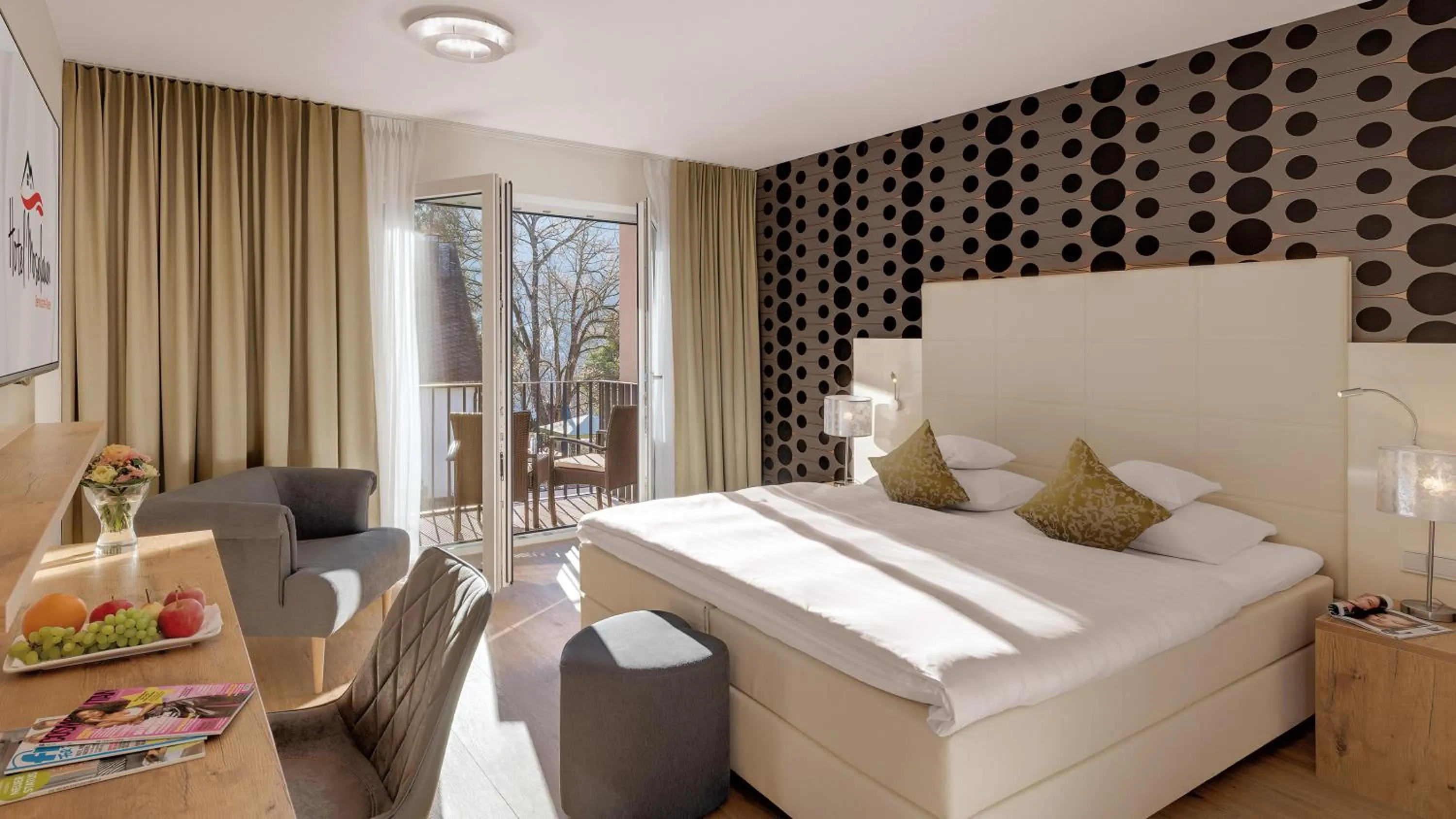 Bed in Hotel Moselauen