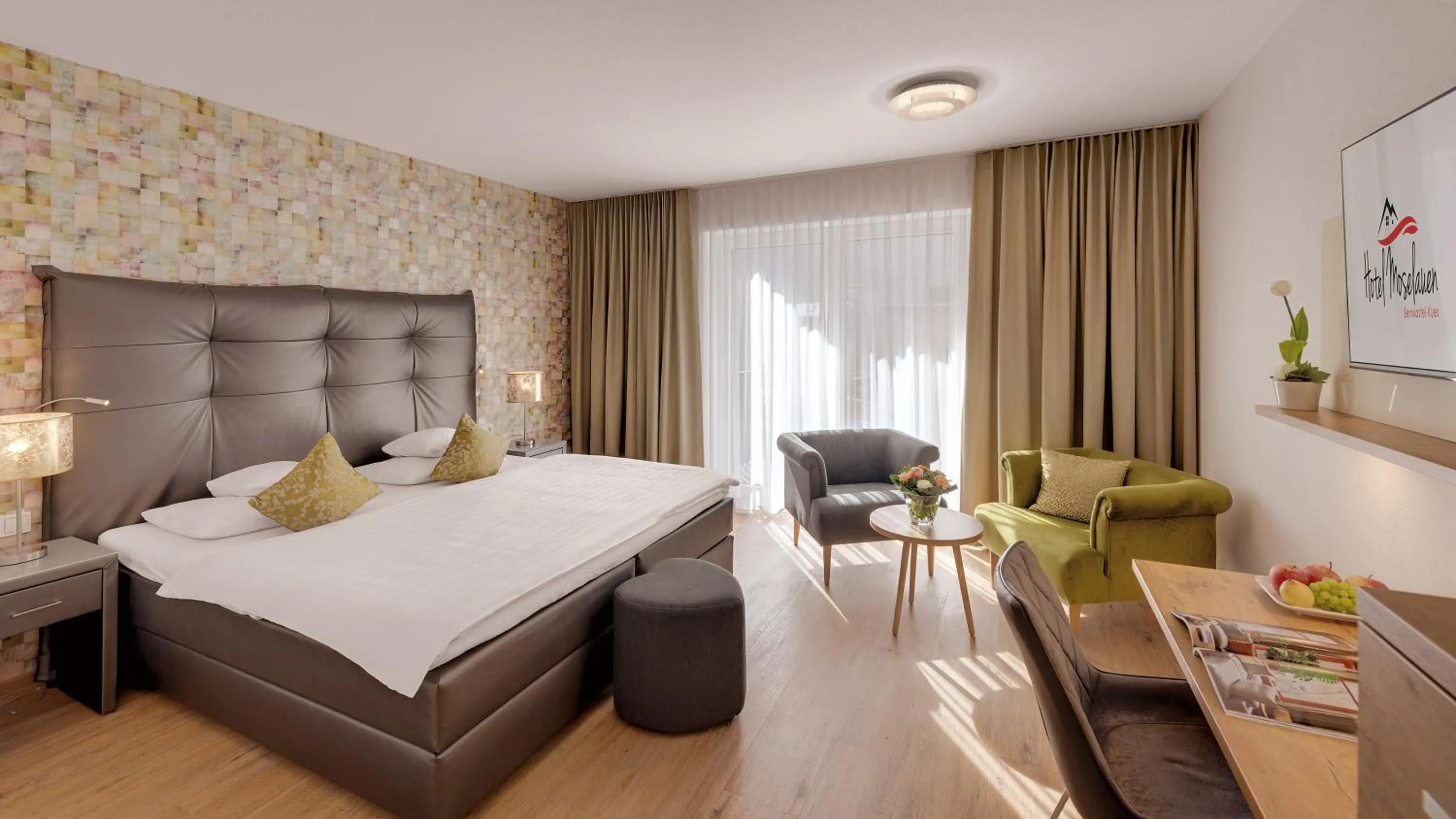 Bed in Hotel Moselauen