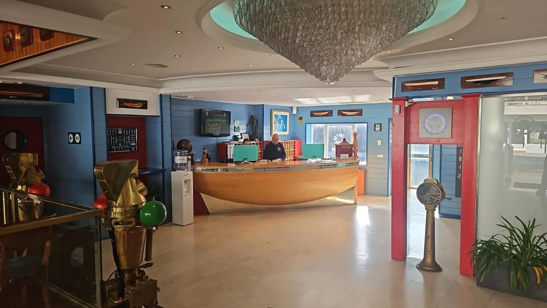 Lobby or reception in Hotel Náyade