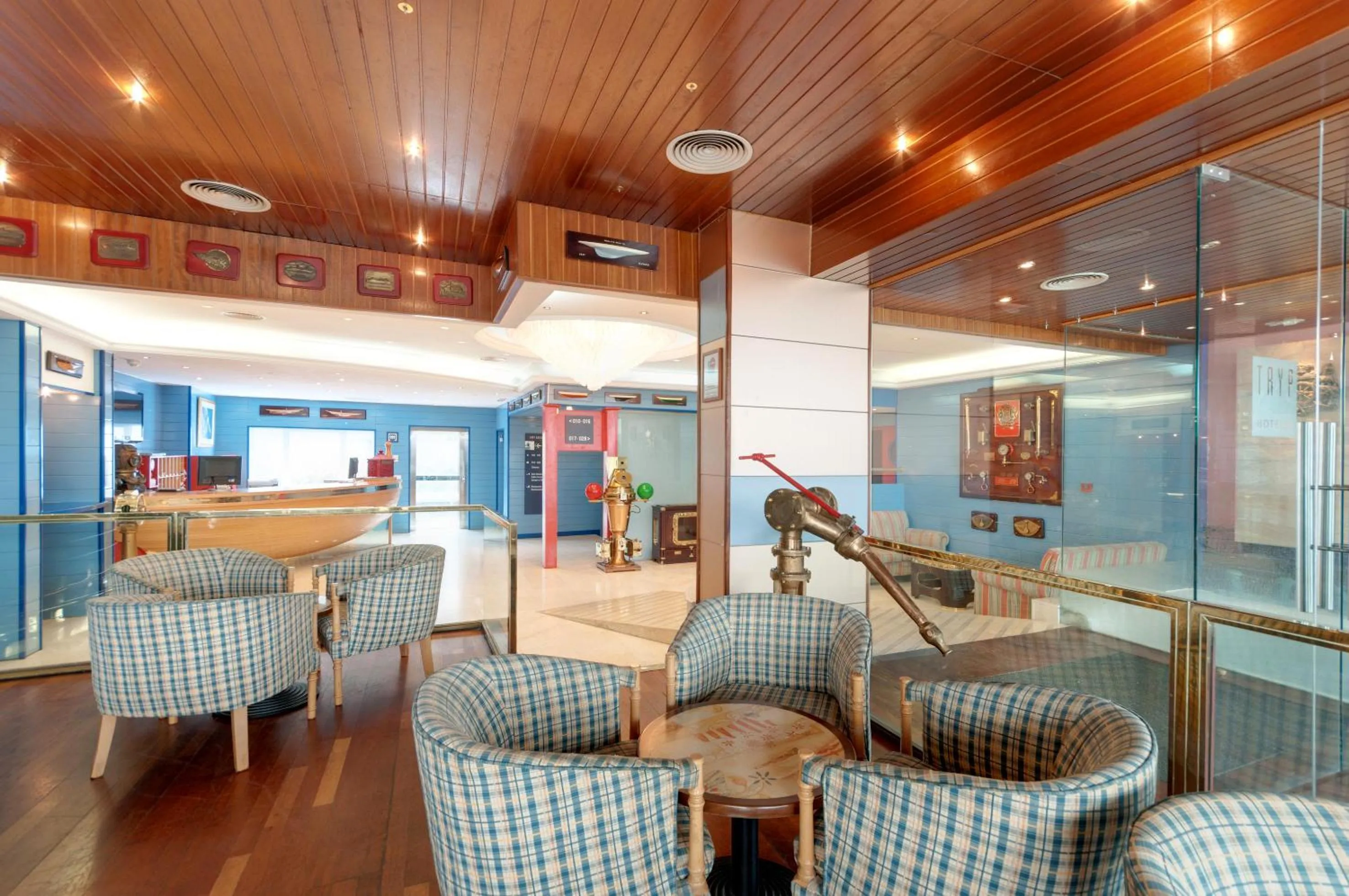 Lobby or reception in Hotel Náyade