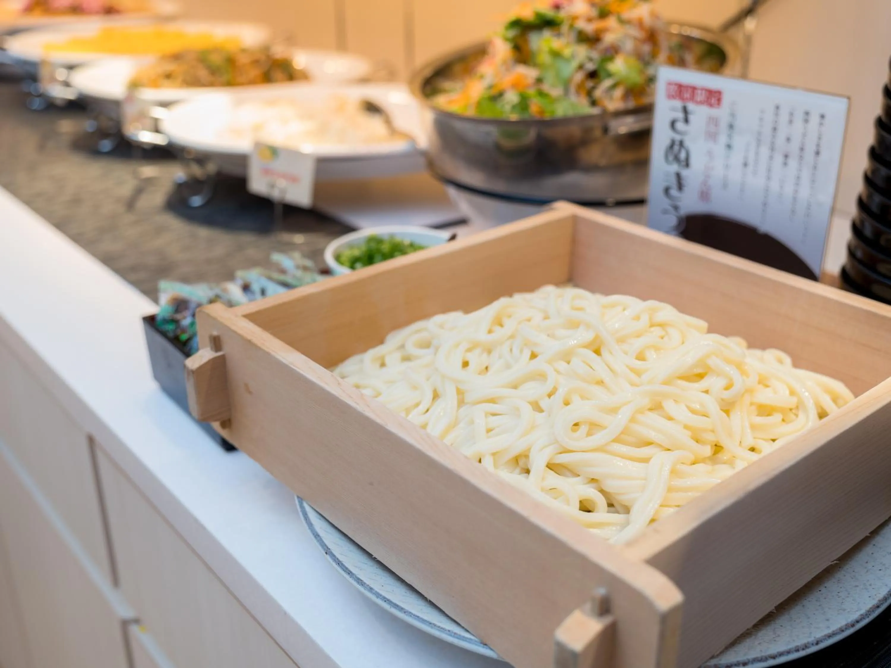 Buffet breakfast in Super Hotel Takamatsu Tamachi