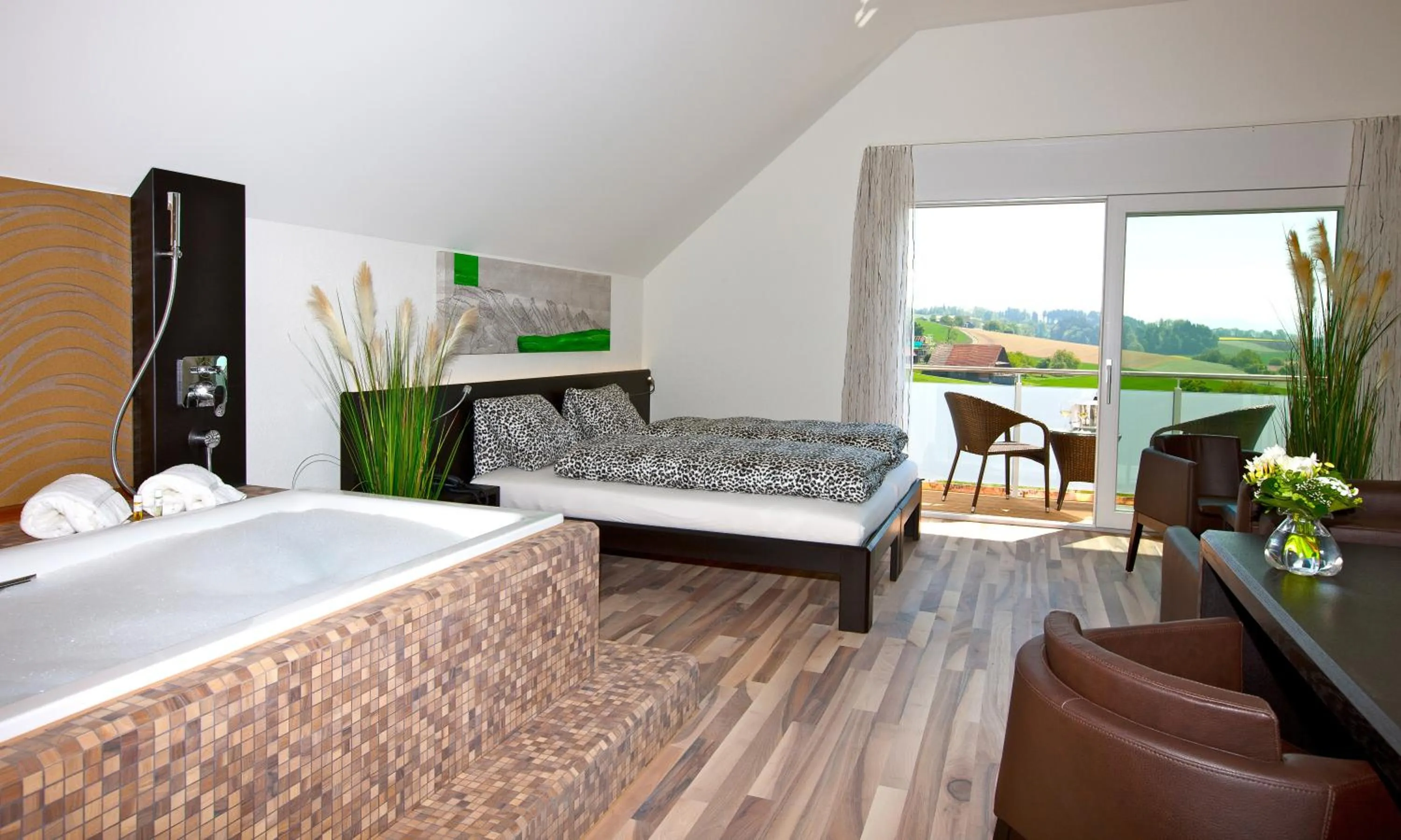 Bed in Hotel Restaurant Vogelsang