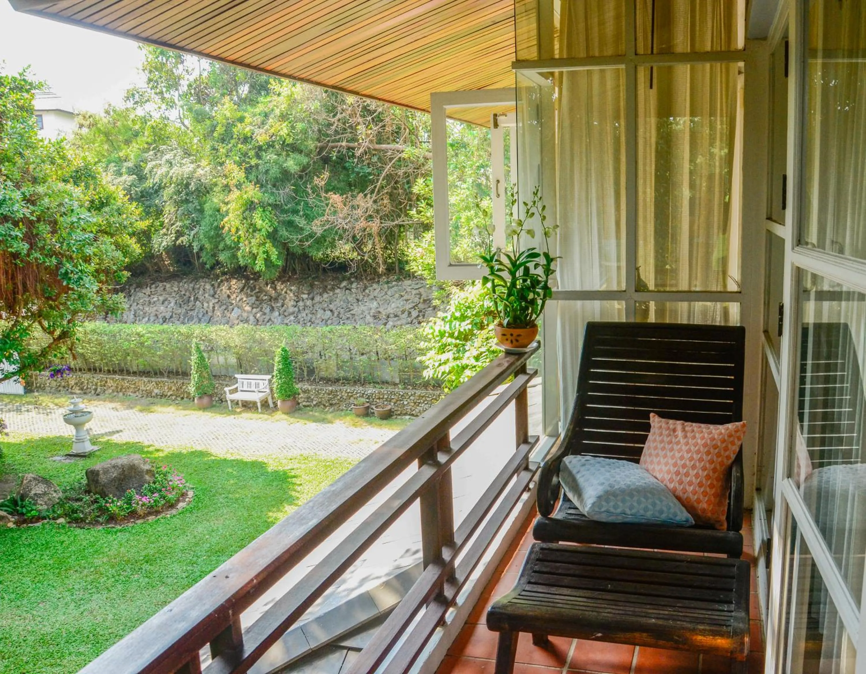 Balcony/Terrace in Banyan House Samui bed and breakfast (Adult Only)