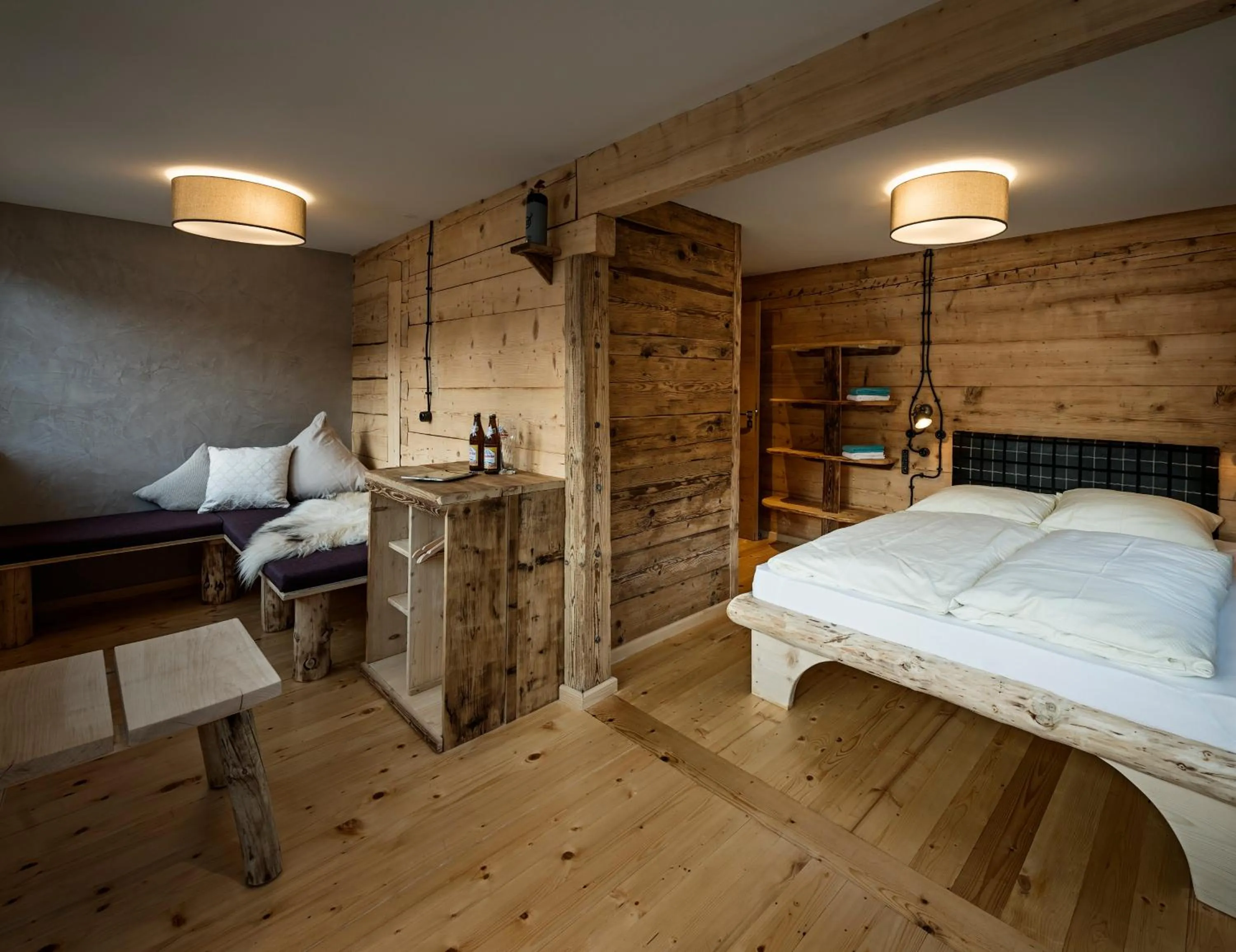 Photo of the whole room, Bed in Auenhütte