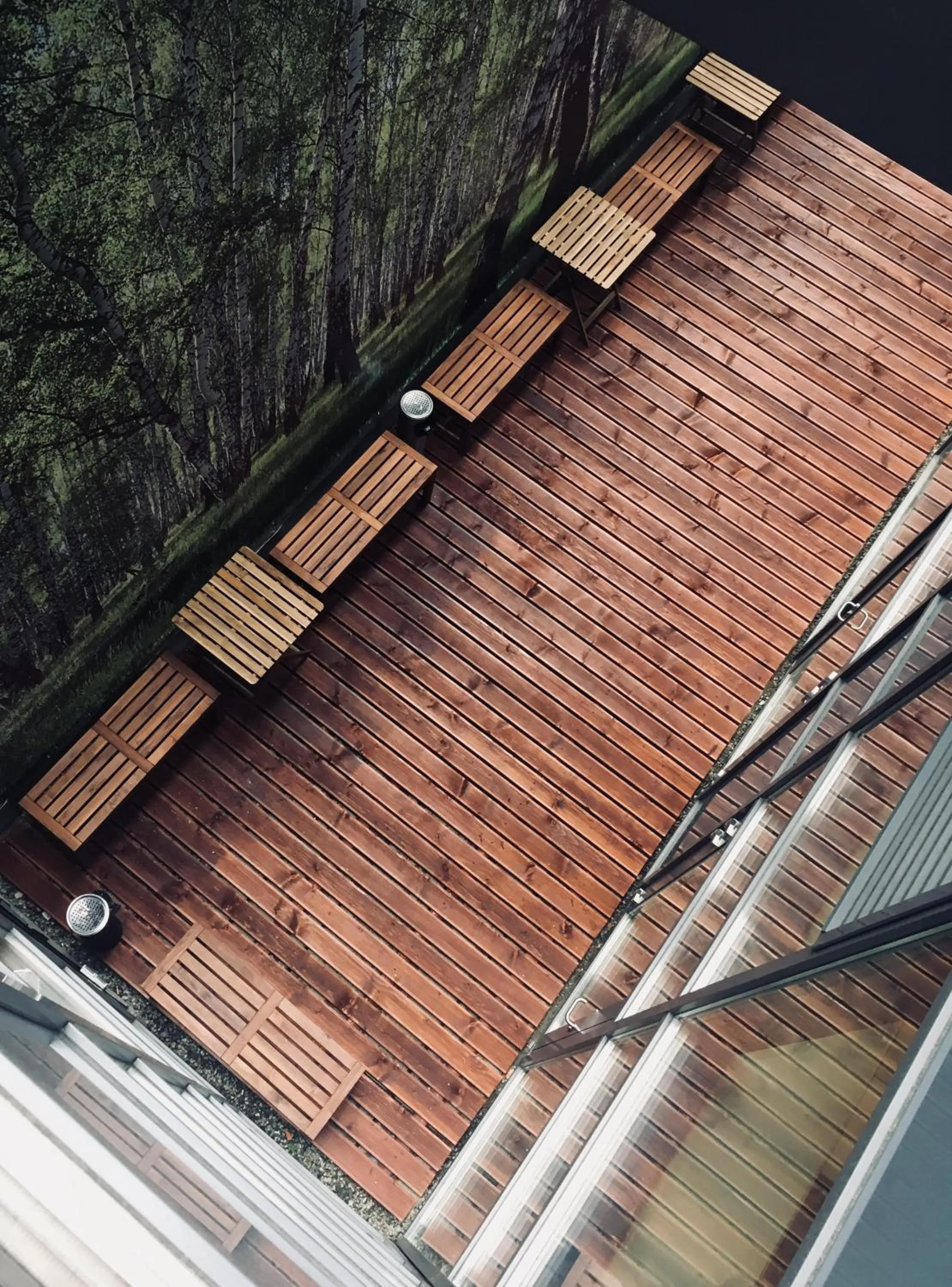 Patio in City Express Hostel