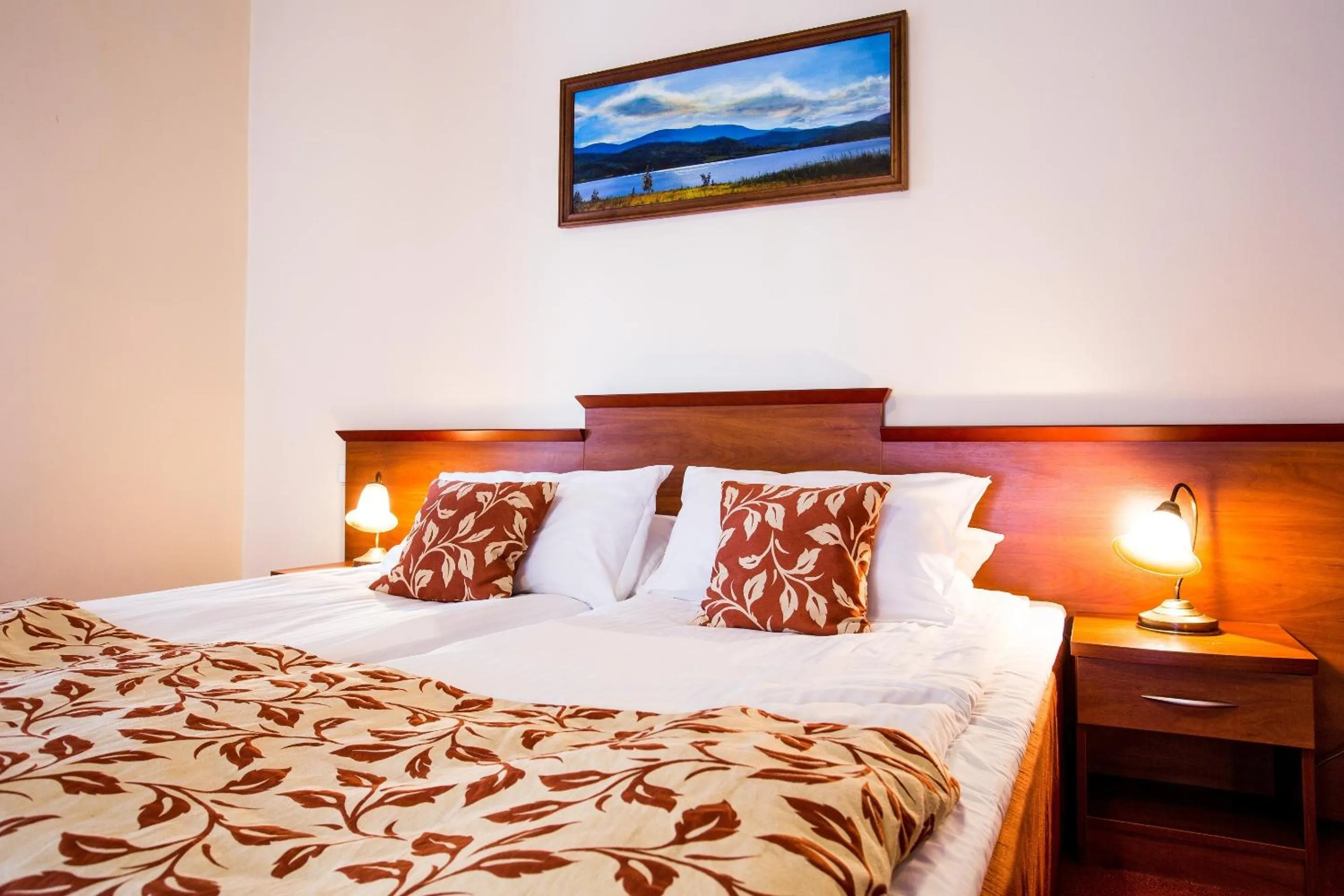 Bed in Hotel Concordia