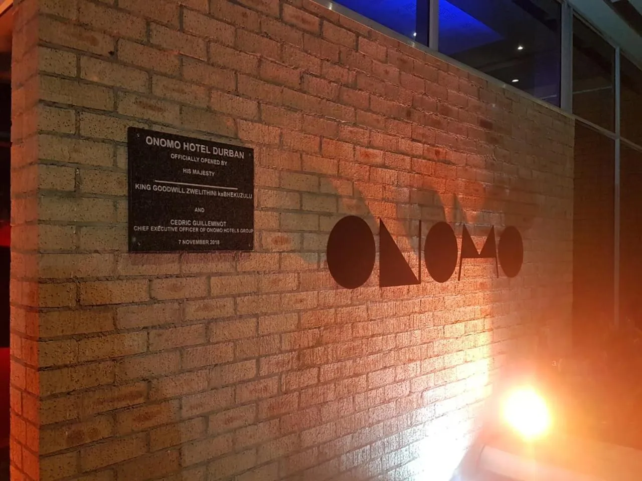 Logo/Certificate/Sign in ONOMO Hotel Durban