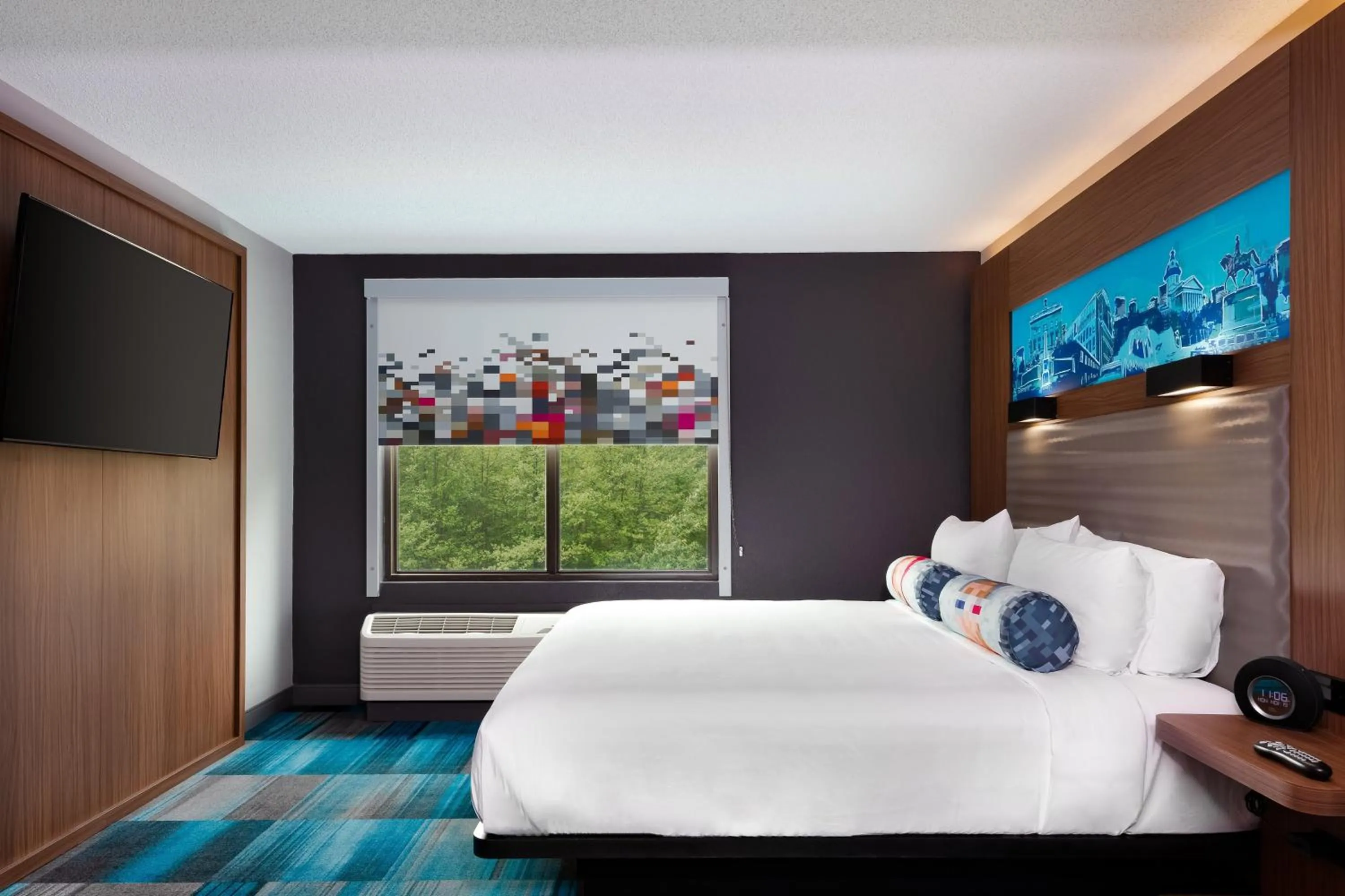 Bedroom, Bed in Aloft Columbia Harbison