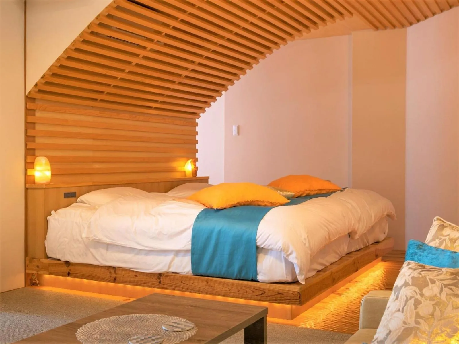 Bed in Kurofune Hotel