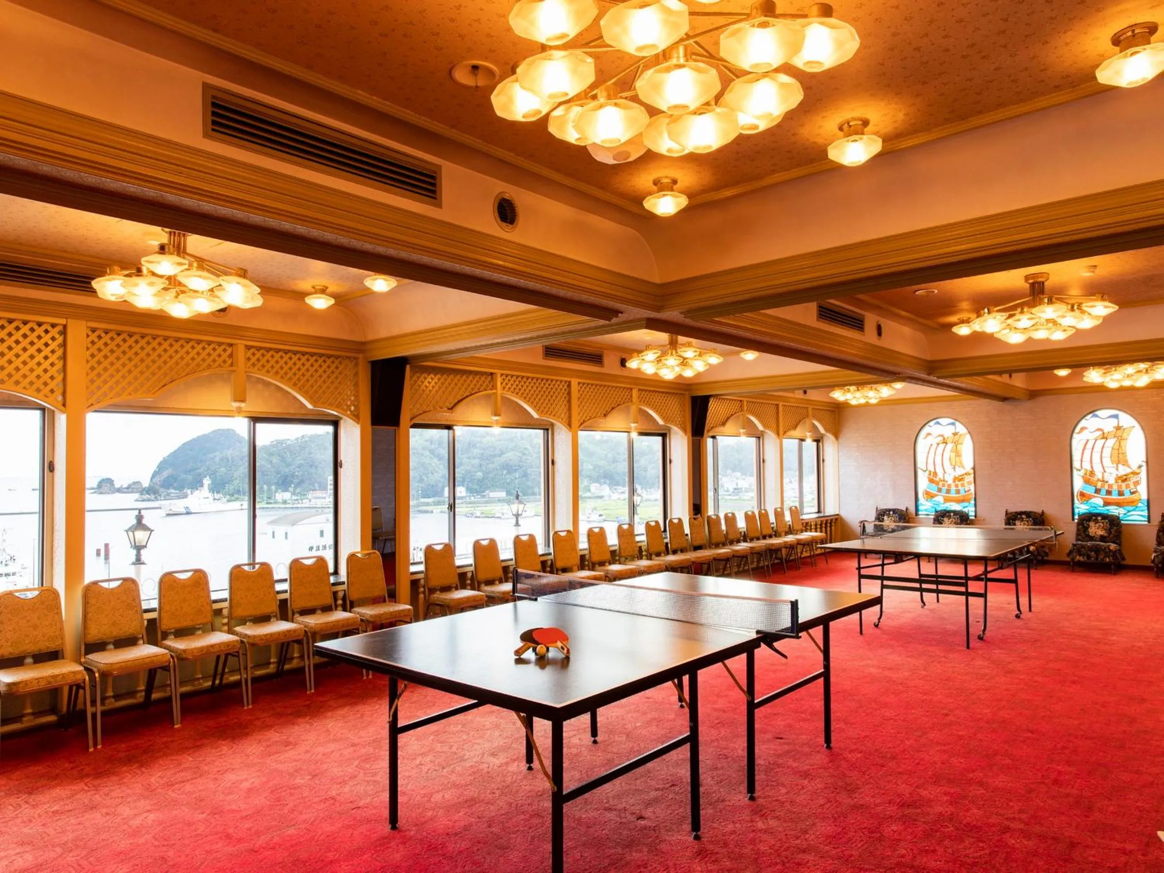 Table tennis in Kurofune Hotel