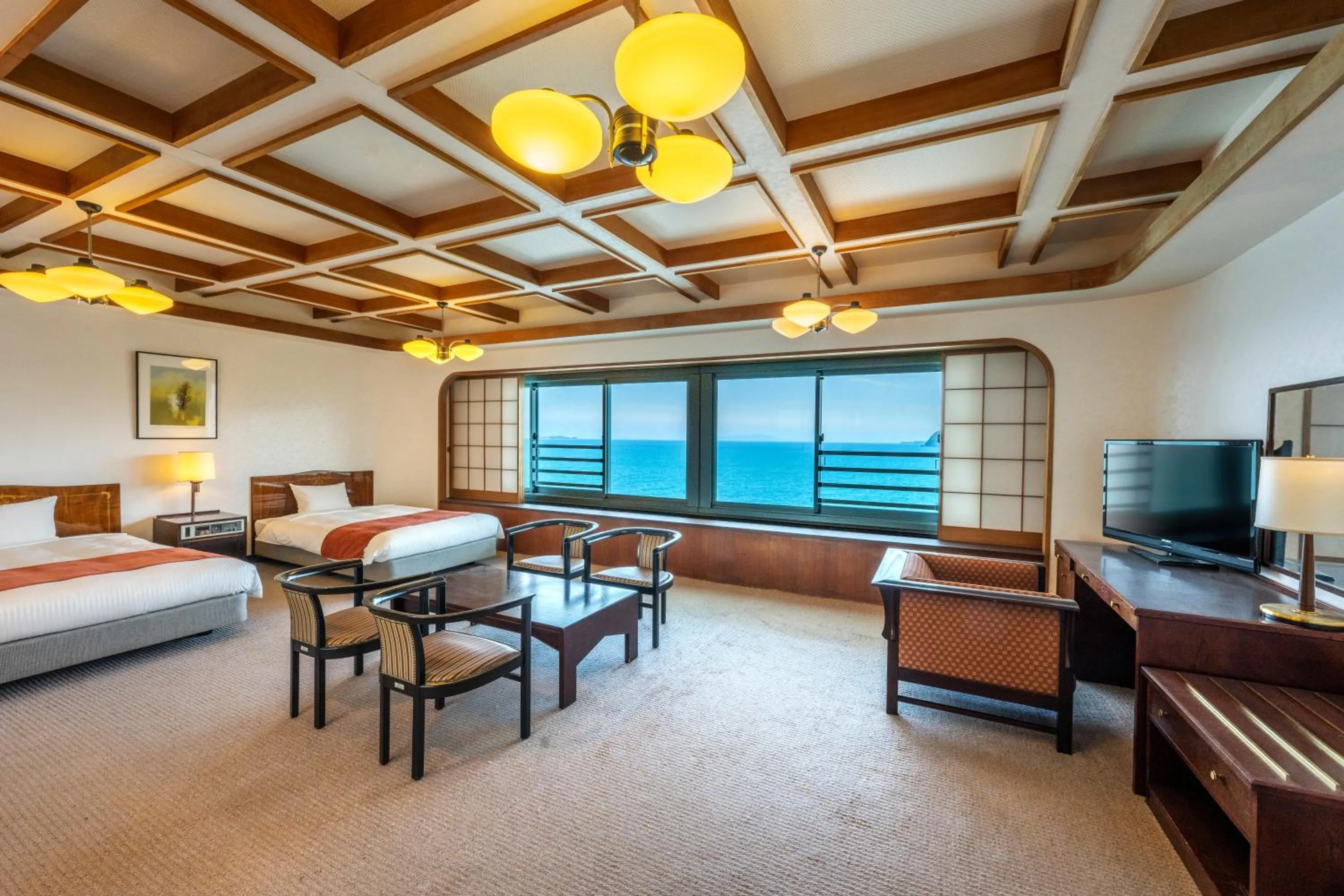 Photo of the whole room, Bed in Hotel New Akao