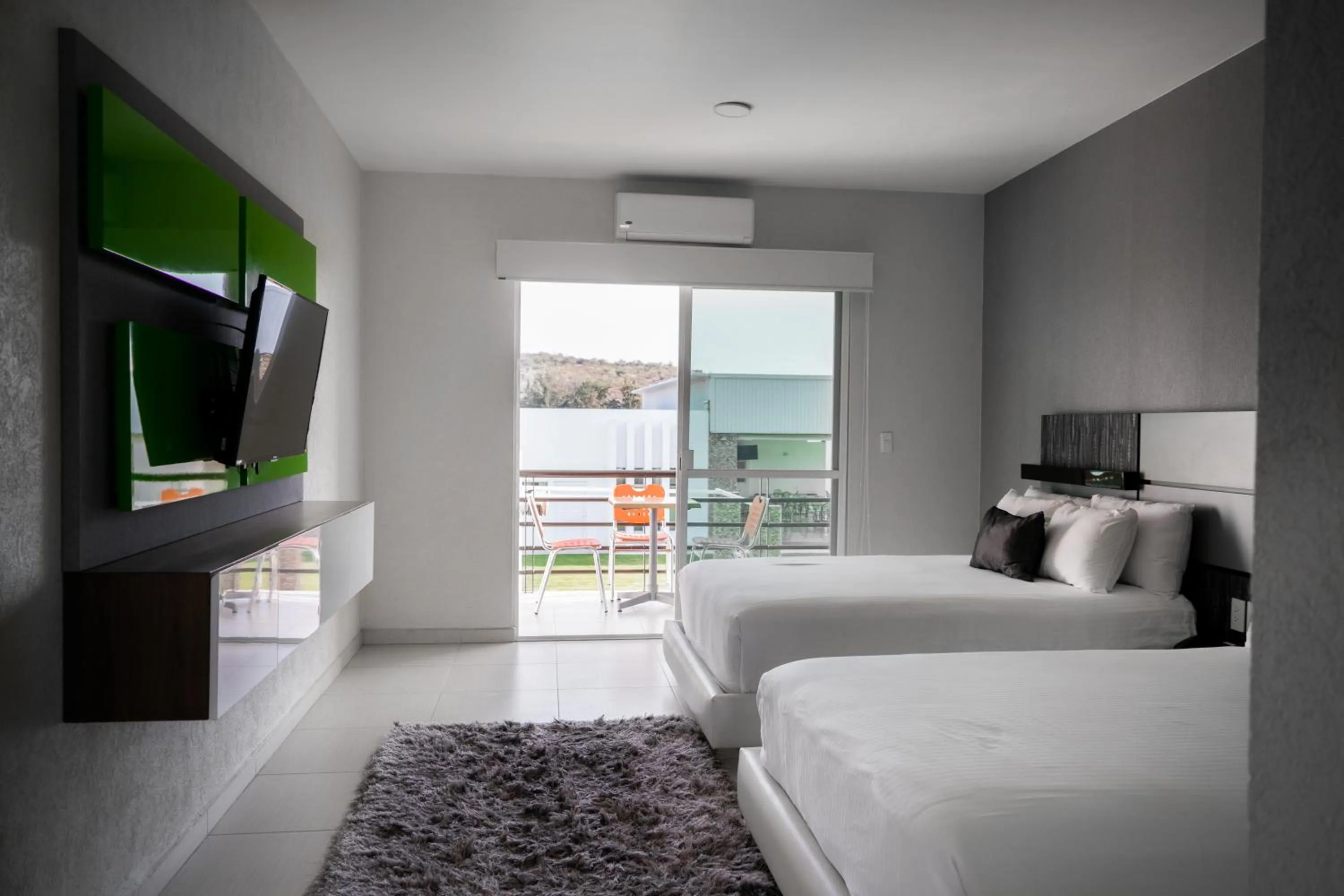 Bed in Hotel Aquetzalli