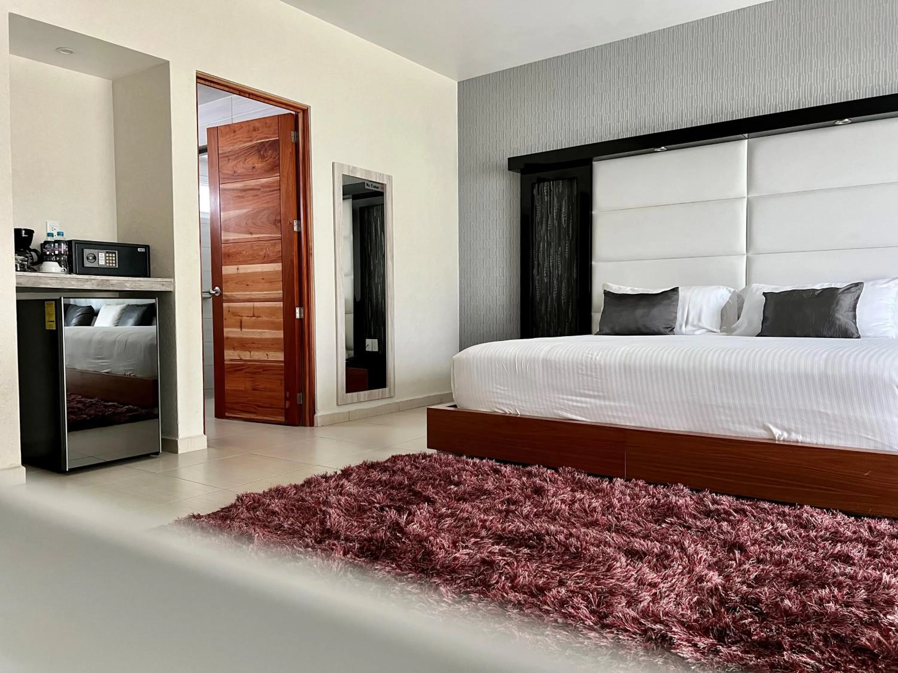 Bed in Hotel Aquetzalli