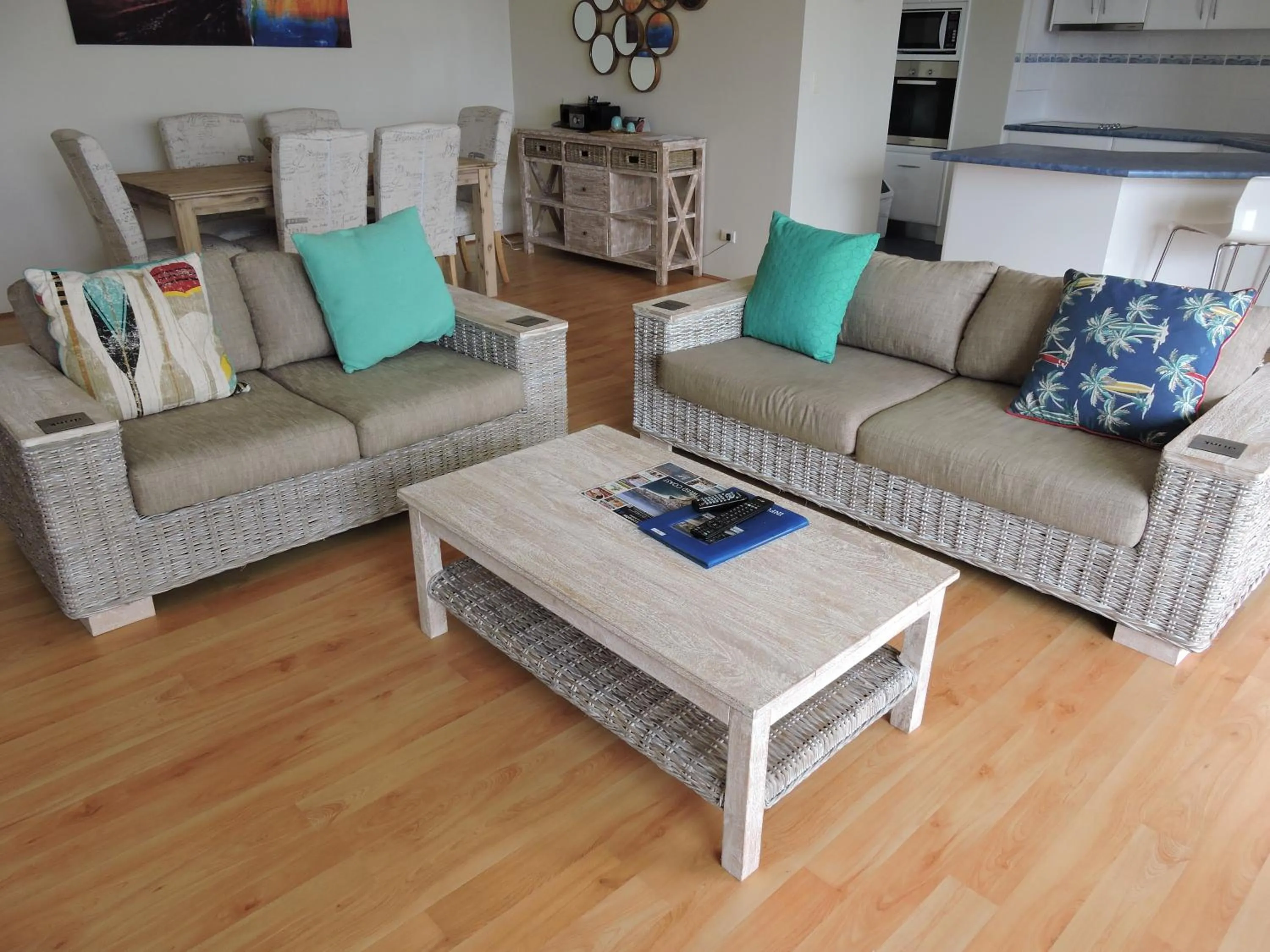Living room in Rainbow Commodore Coolangatta