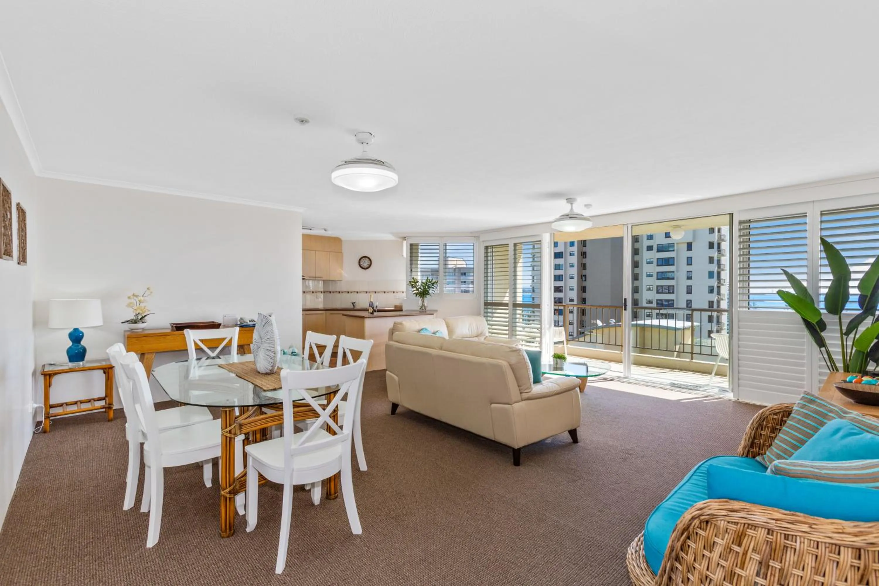 Living room in Rainbow Commodore Coolangatta