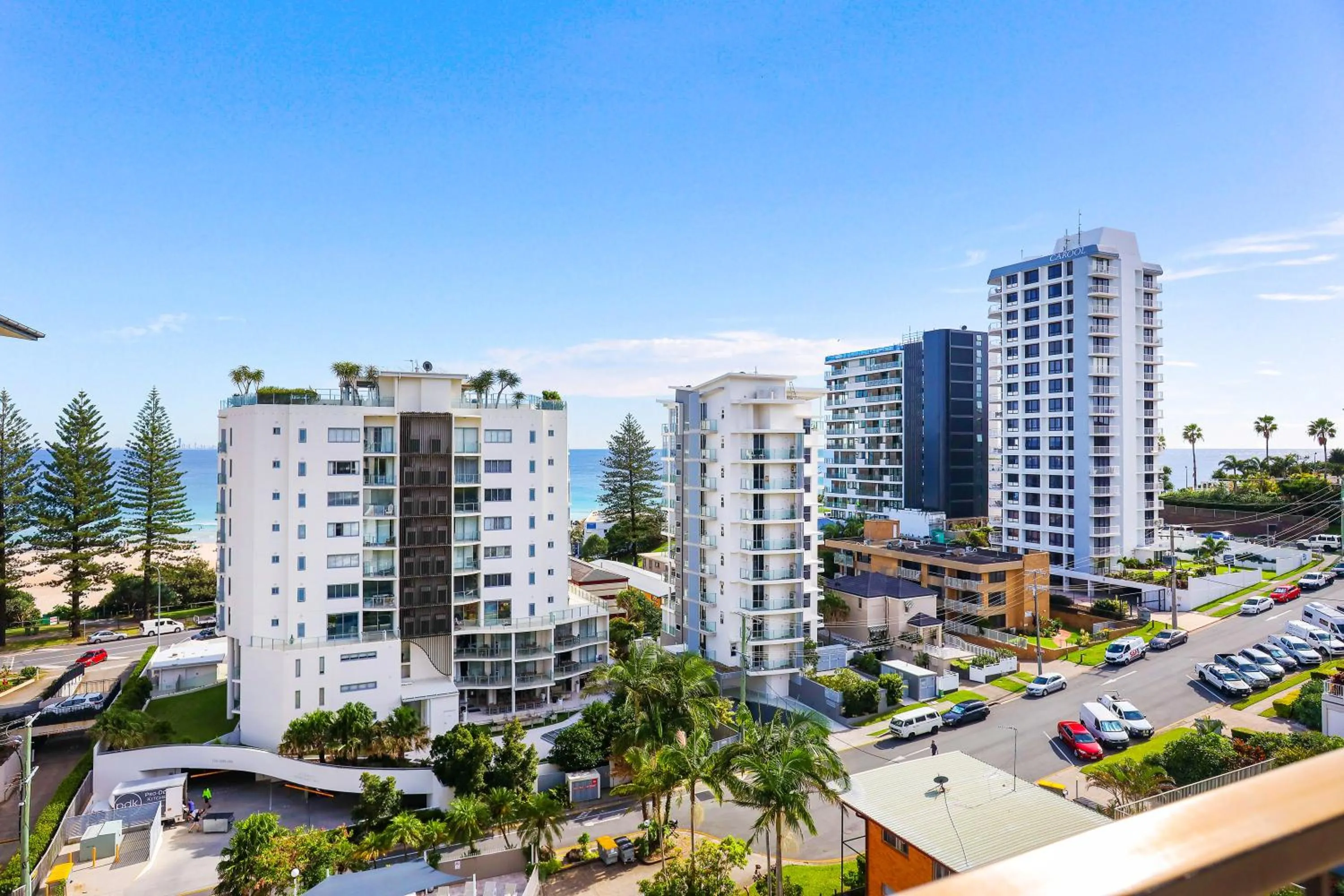 Sea view in Rainbow Commodore Coolangatta