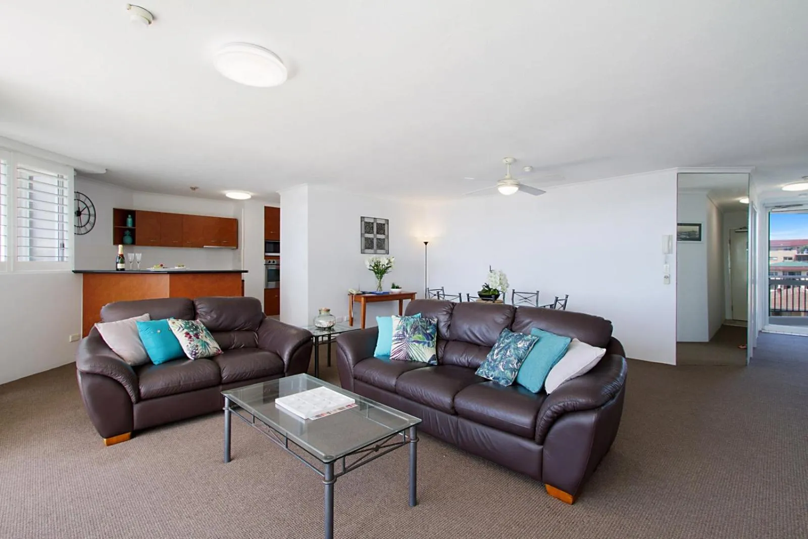 Living room in Rainbow Commodore Coolangatta
