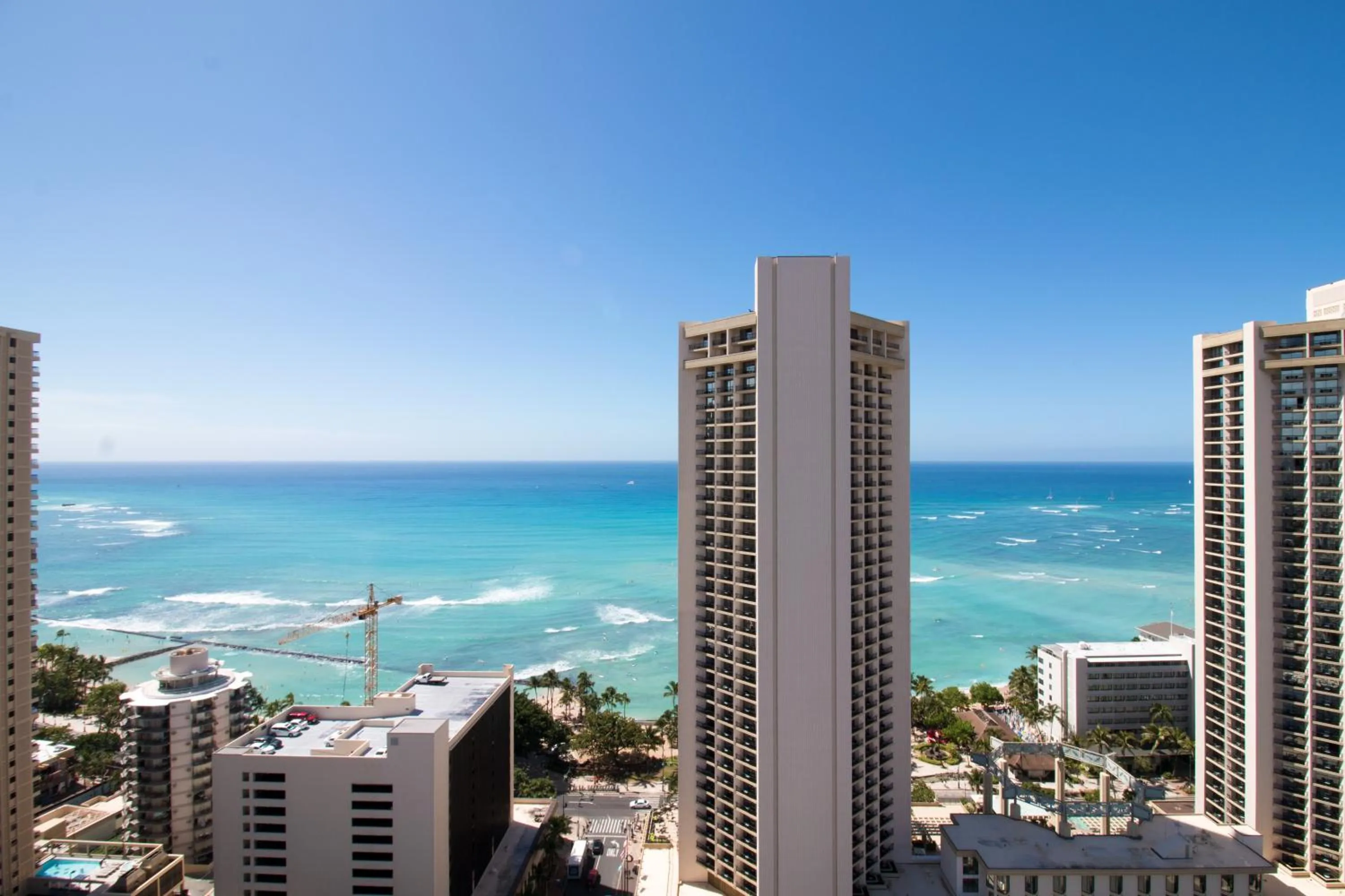 City view in Ocean View Studio, Near Waikiki Beach