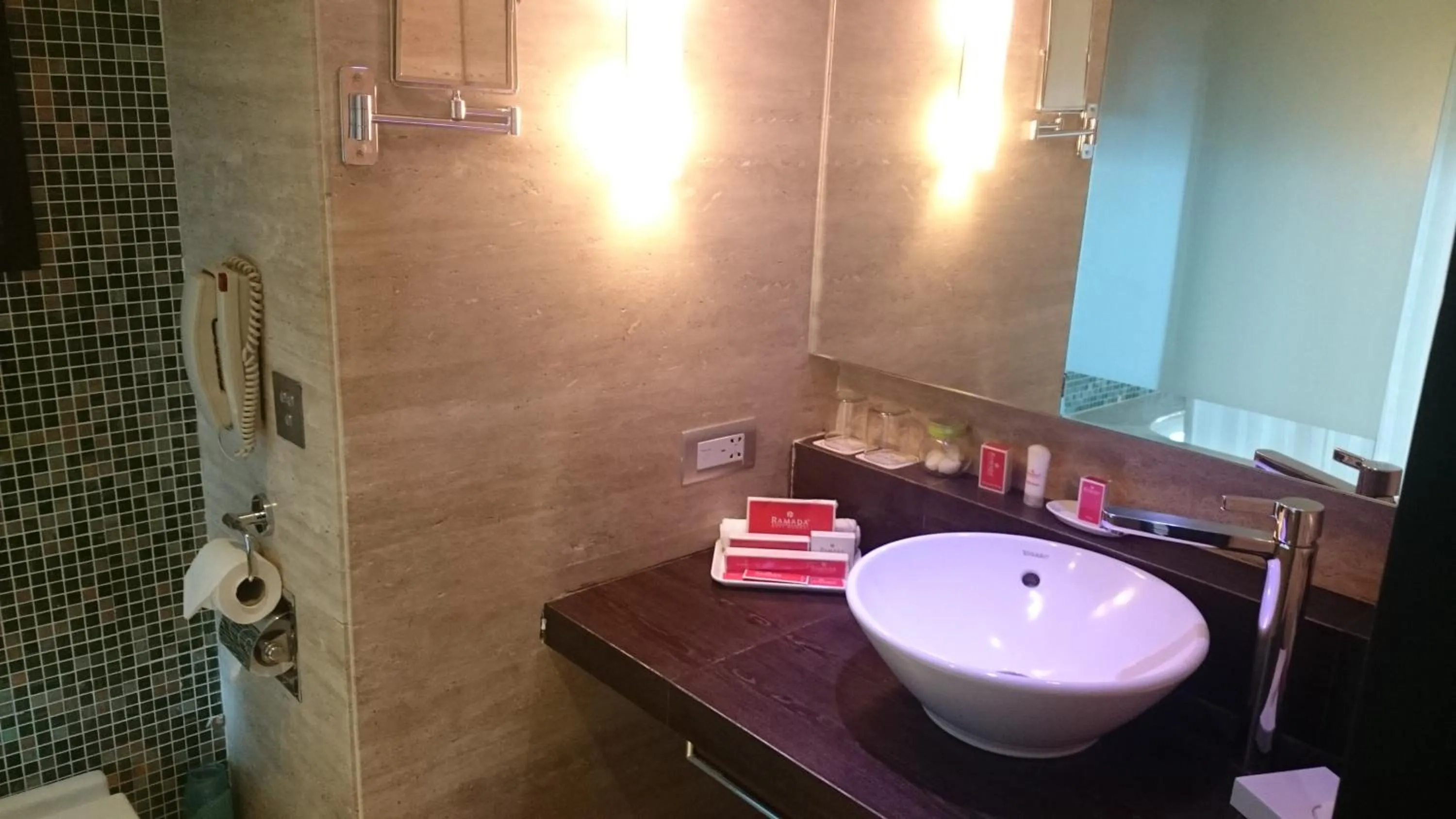 Bathroom in Ramada by Wyndham Navi Mumbai