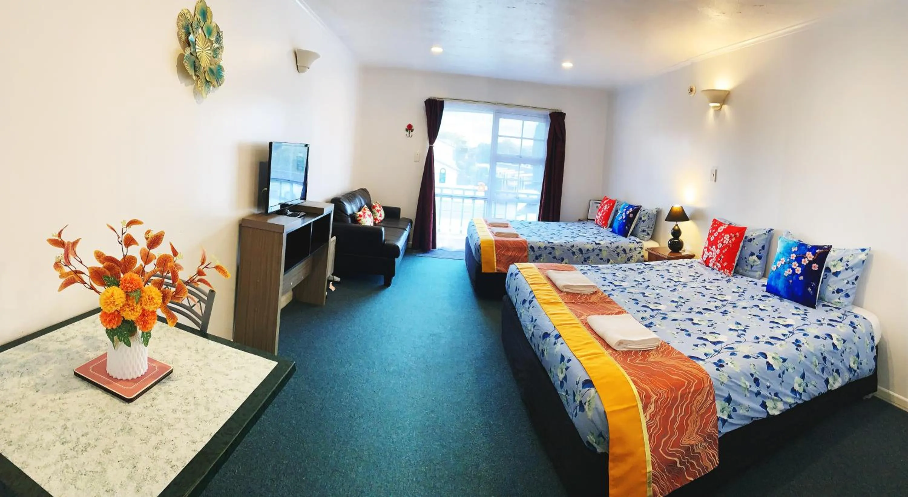 Bed in Kerry's Motel