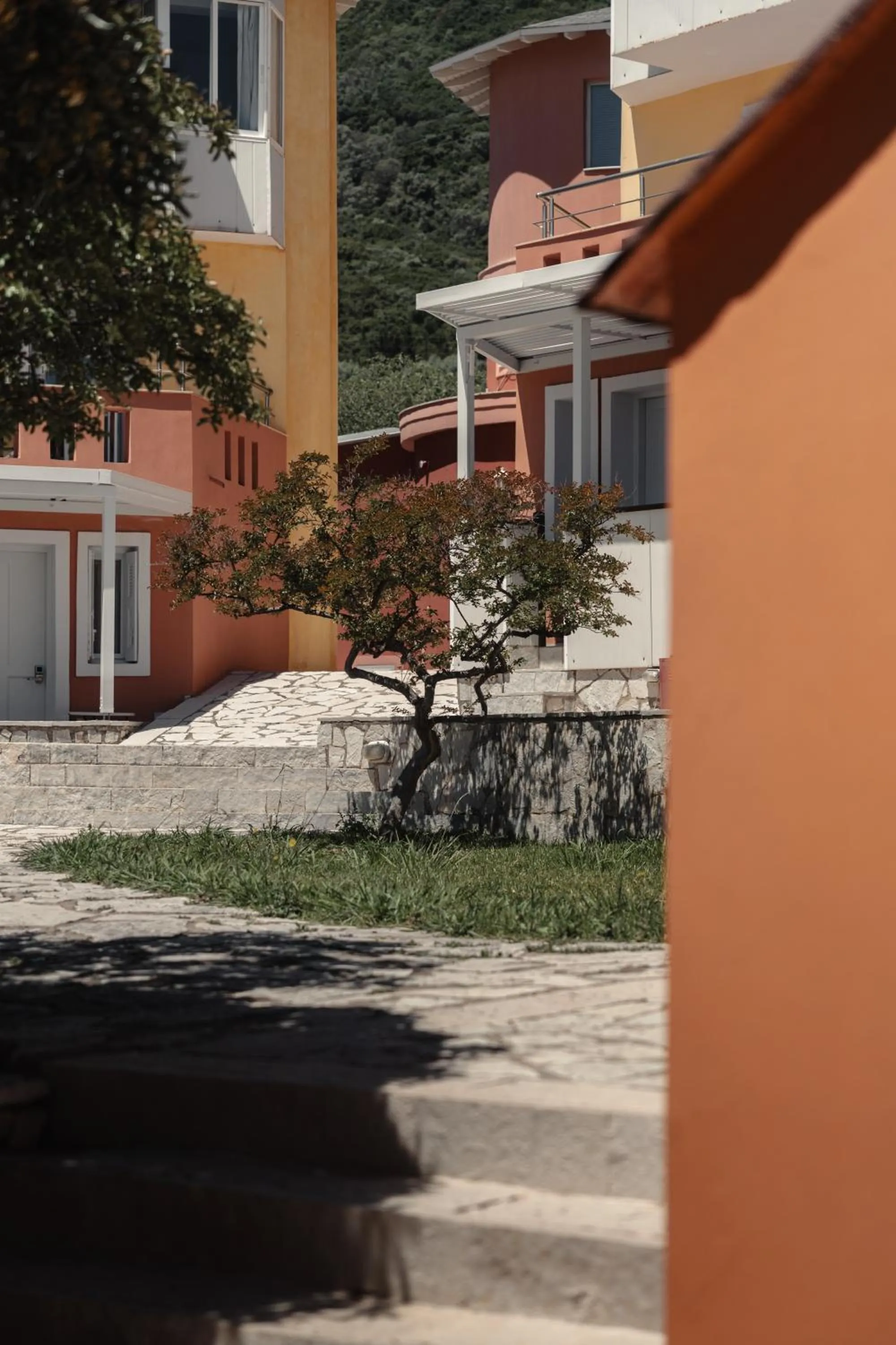 Inner courtyard view in Red Tower Hotel