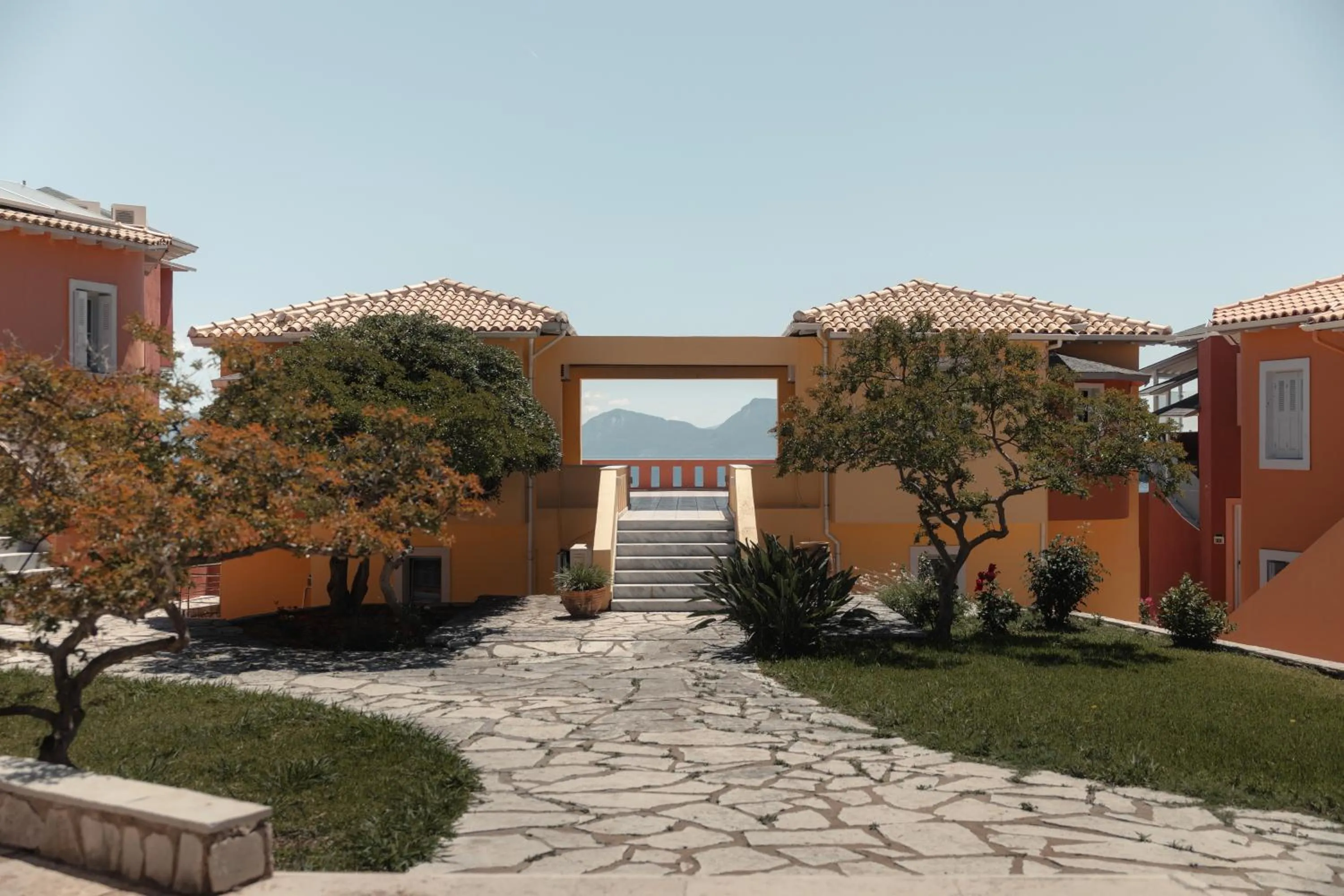 Inner courtyard view in Red Tower Hotel