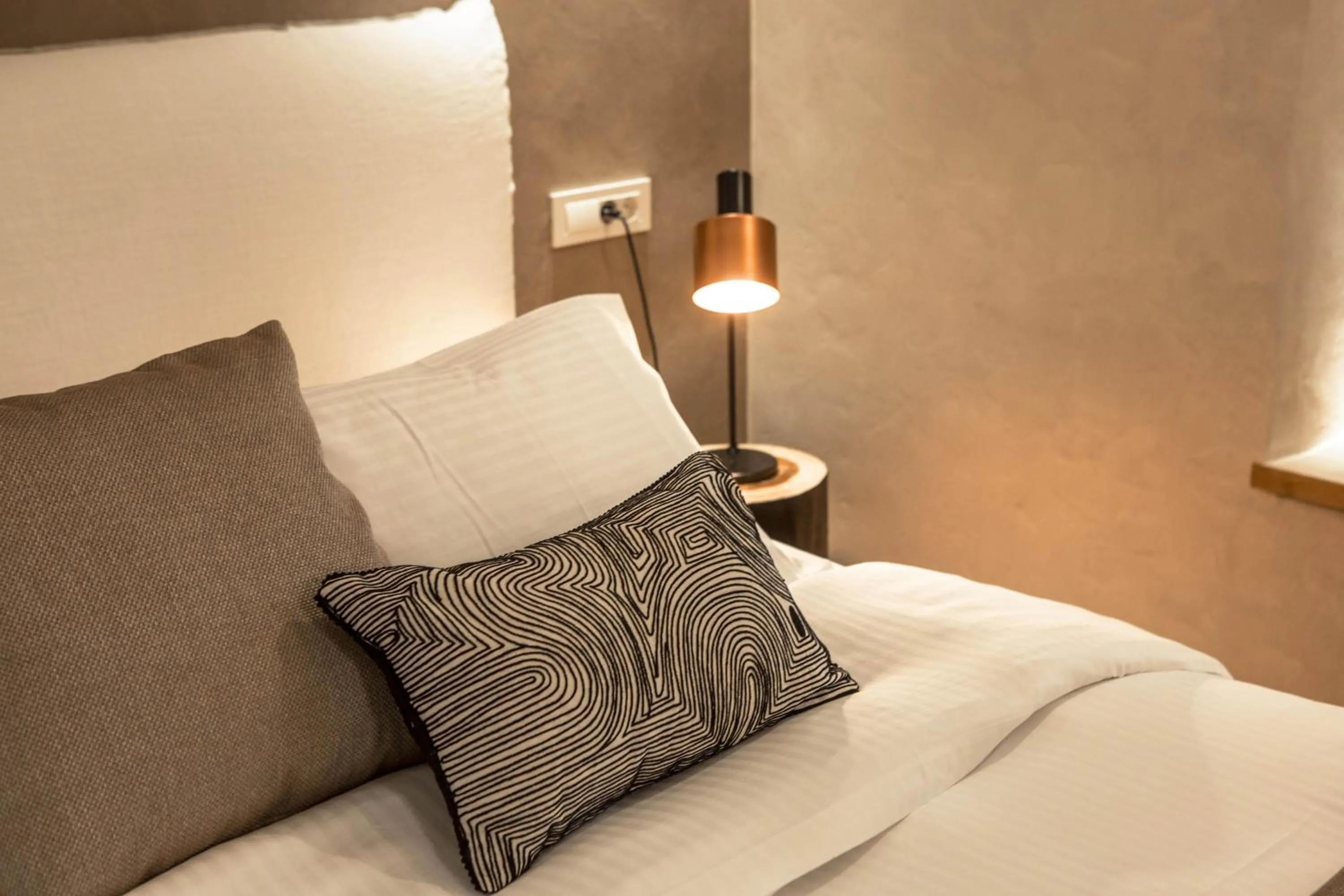 Decorative detail, Bed in J&G Suites