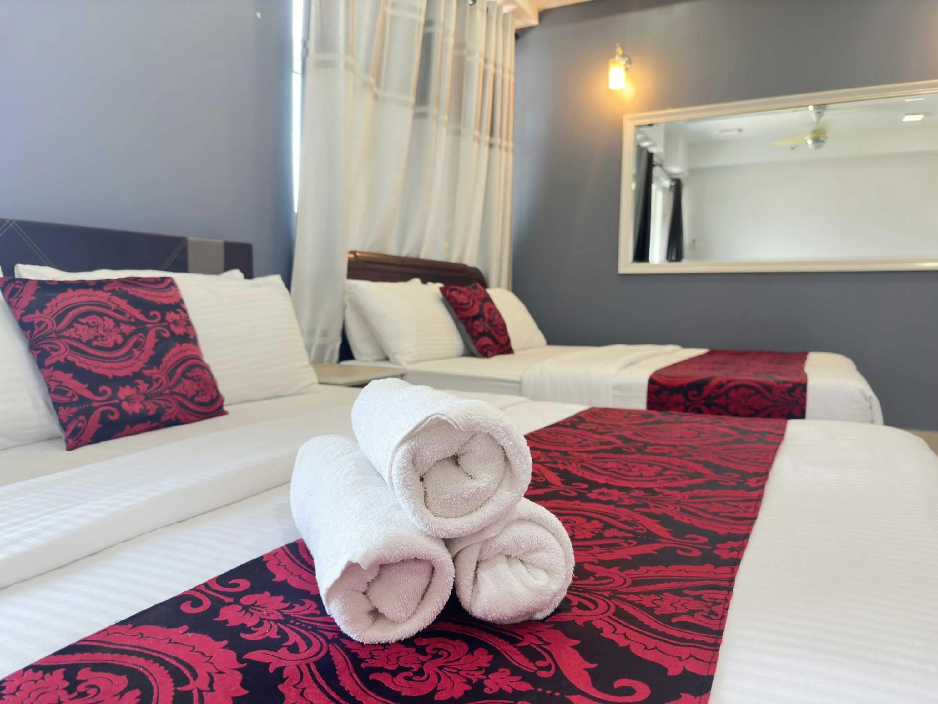 Bed in Cahaya Qaira Homestay @ D'Perdana Kota Bharu