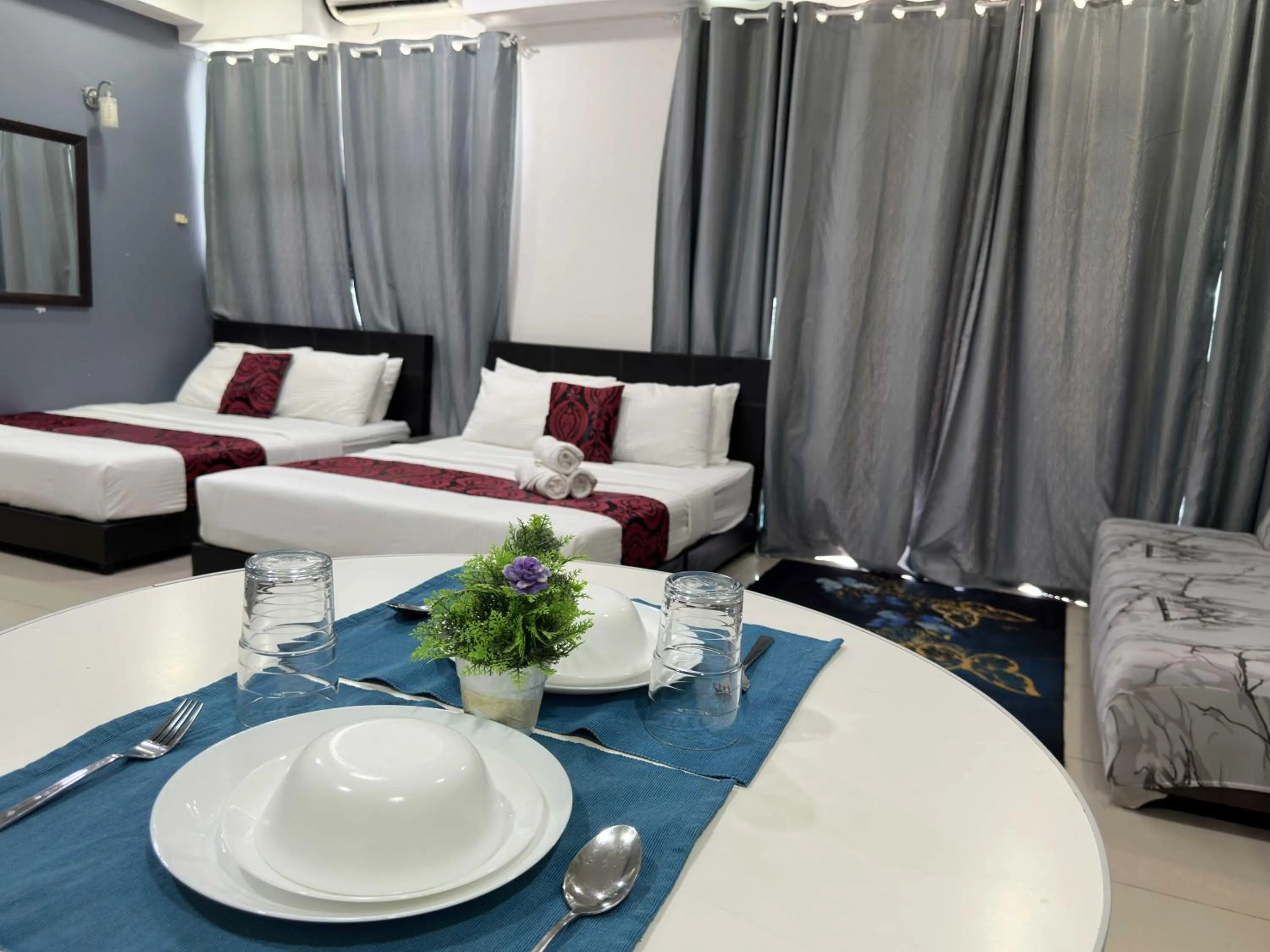 Bed in Cahaya Qaira Homestay @ D'Perdana Kota Bharu