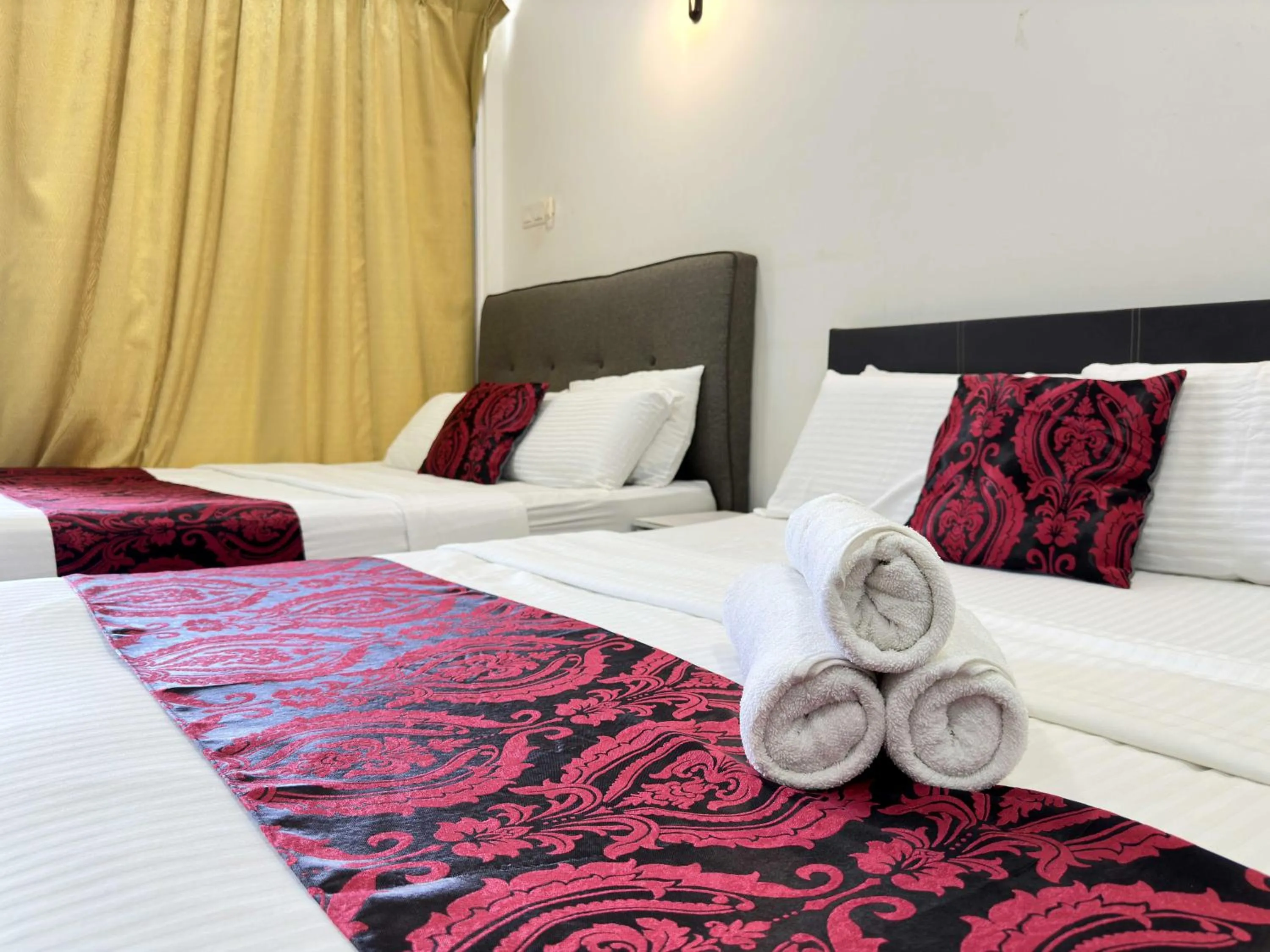 Bed in Cahaya Qaira Homestay @ D'Perdana Kota Bharu