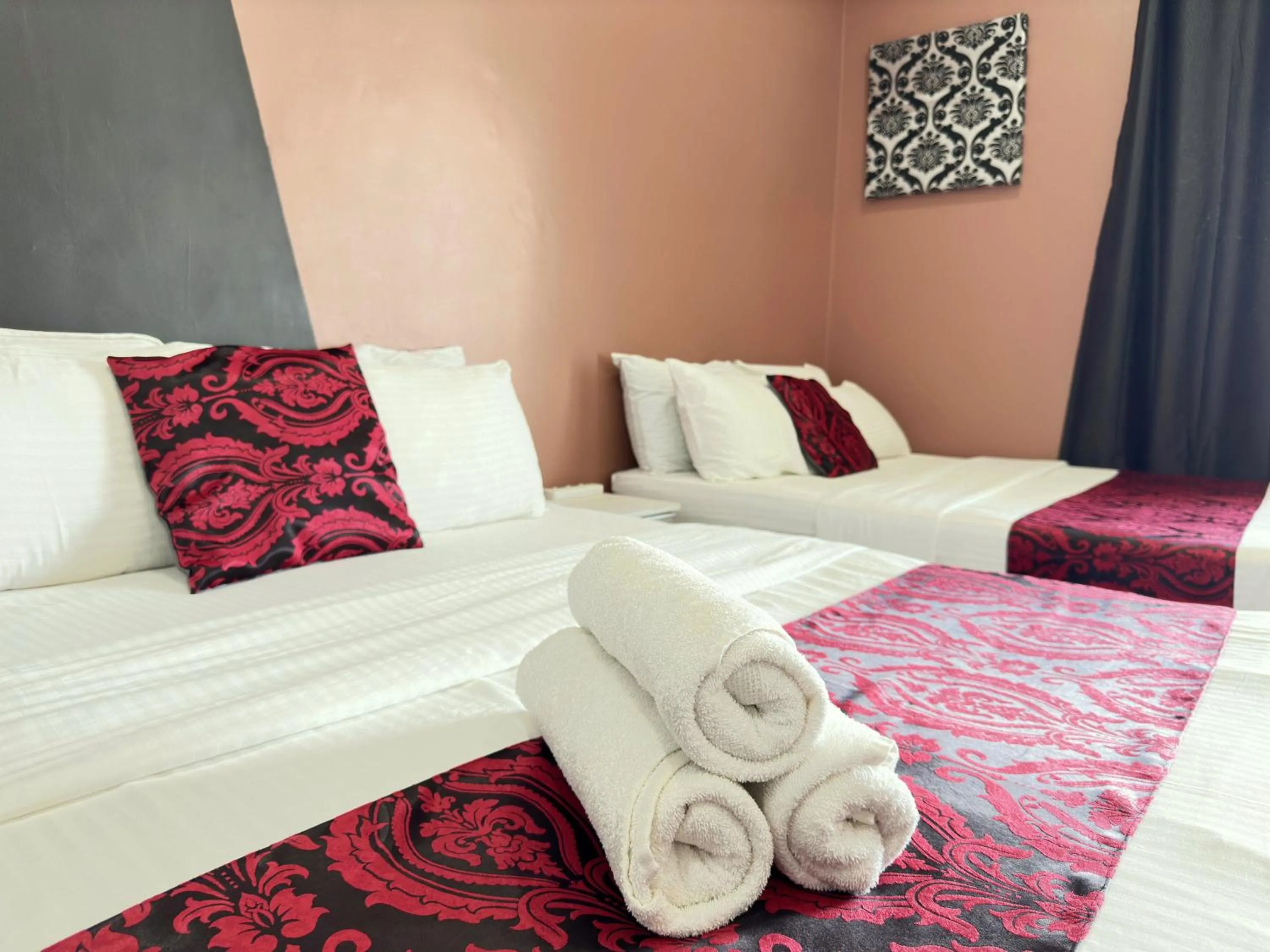 Bed in Cahaya Qaira Homestay @ D'Perdana Kota Bharu