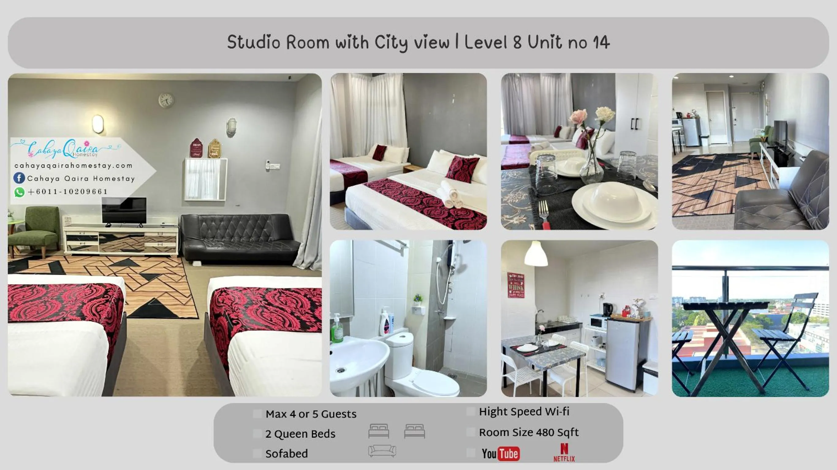 Bedroom in Cahaya Qaira Homestay @ D'Perdana Kota Bharu