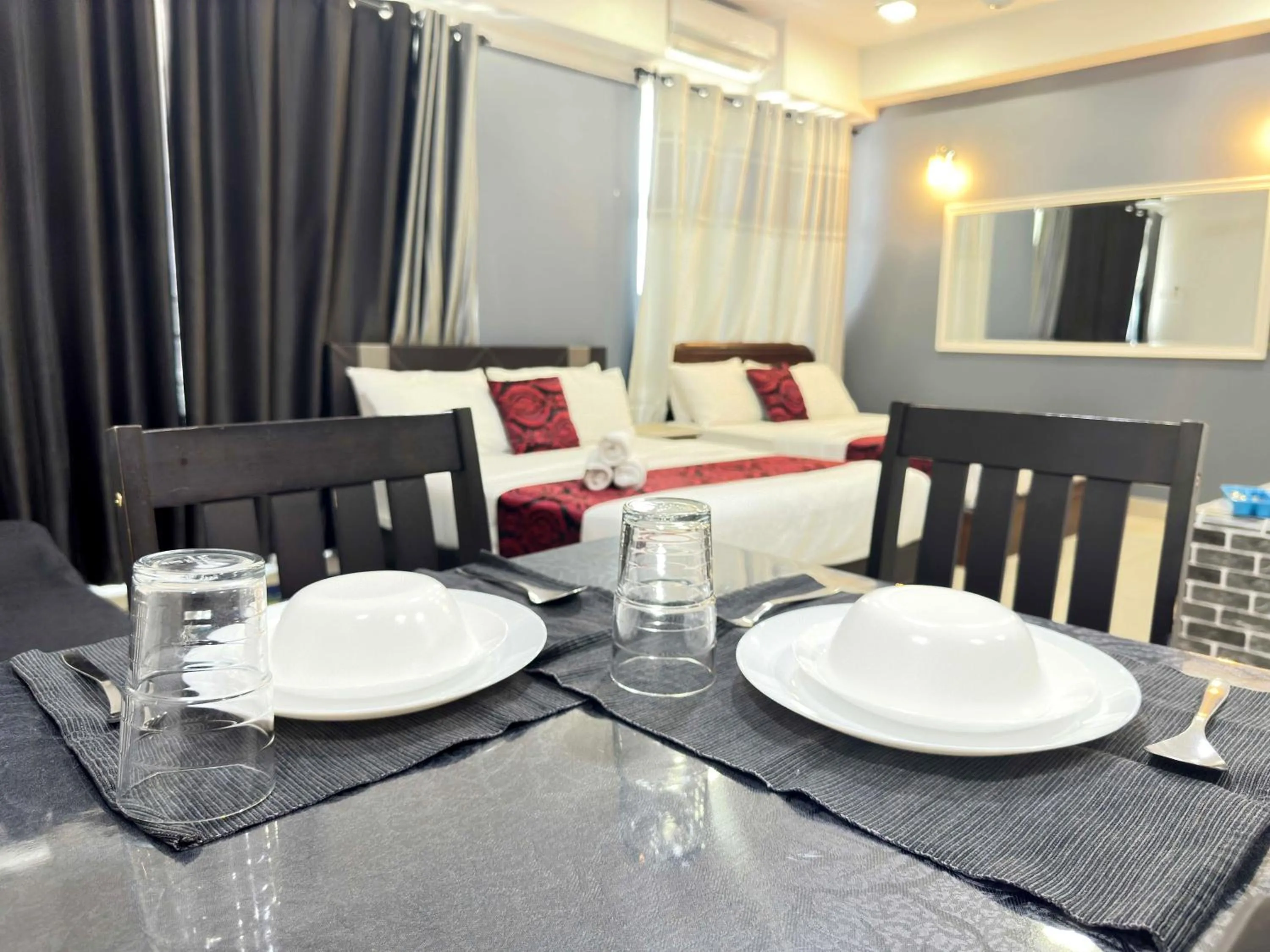 Dining area in Cahaya Qaira Homestay @ D'Perdana Kota Bharu