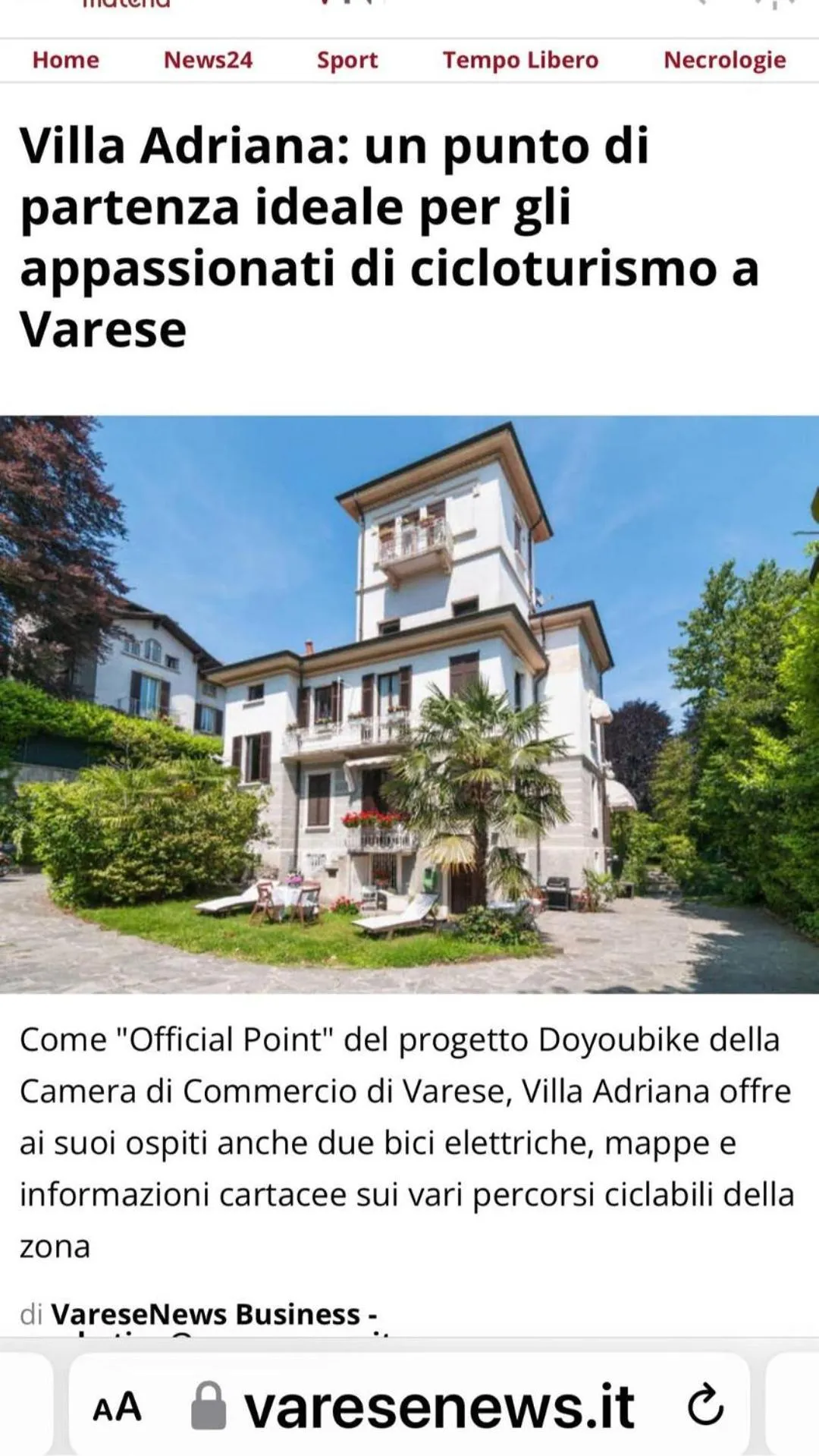 B&B VILLA ADRIANA Varese - camere e appartamenti