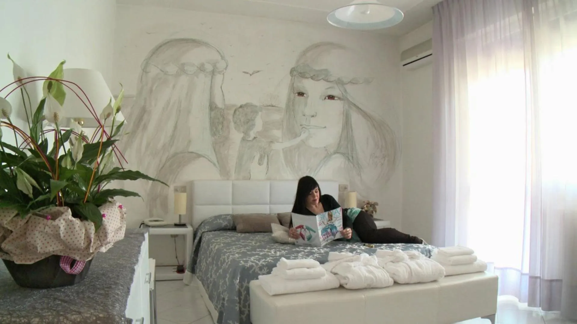 Bedroom, Bed in Hotel Julia